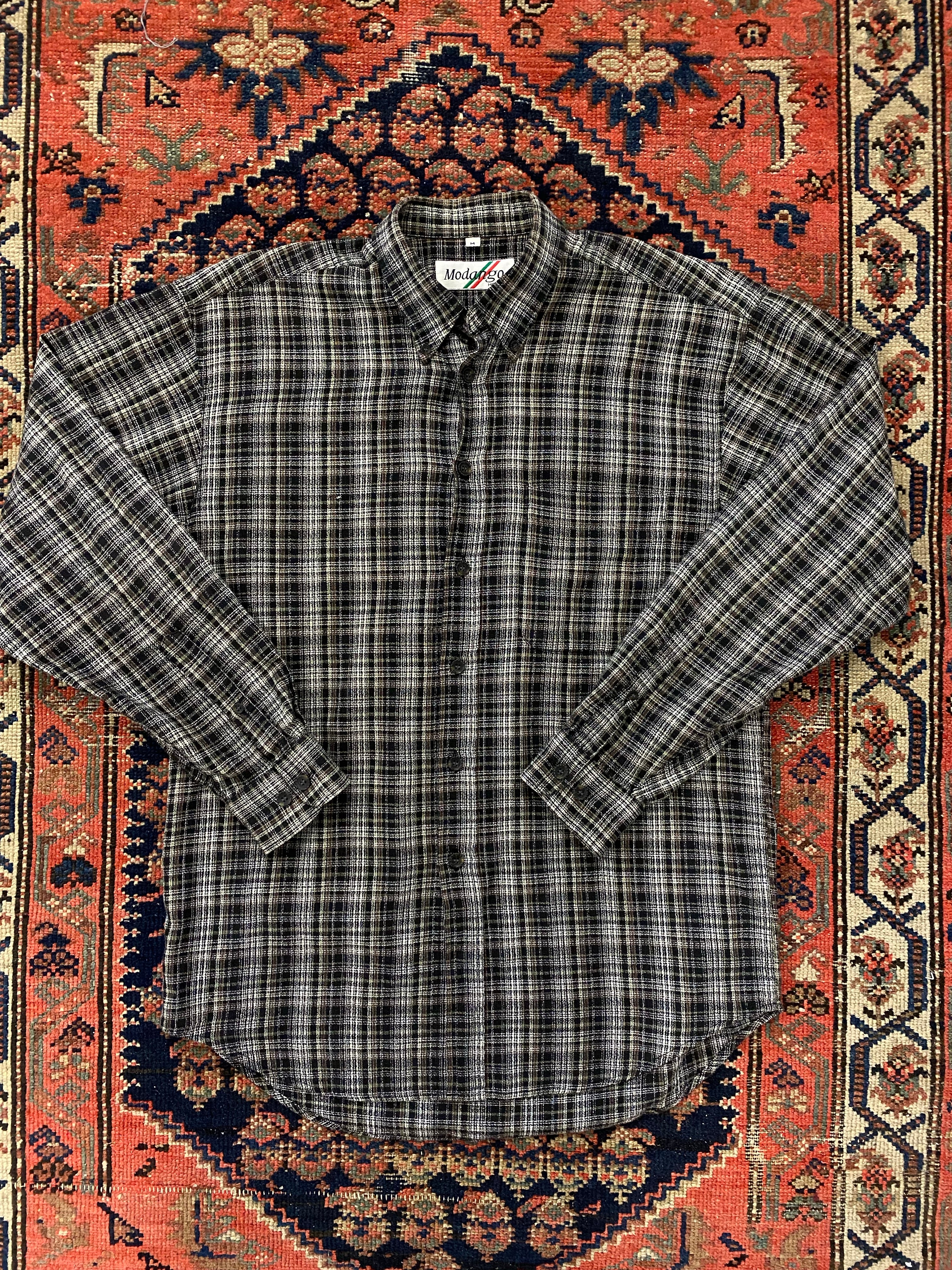 90s Plaid Button Up - M