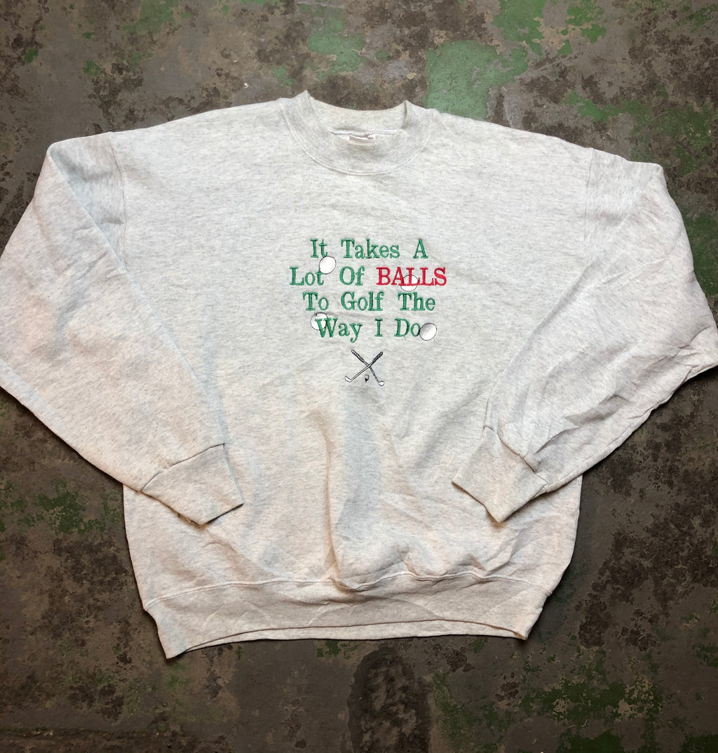 Embroidered golf Crewneck