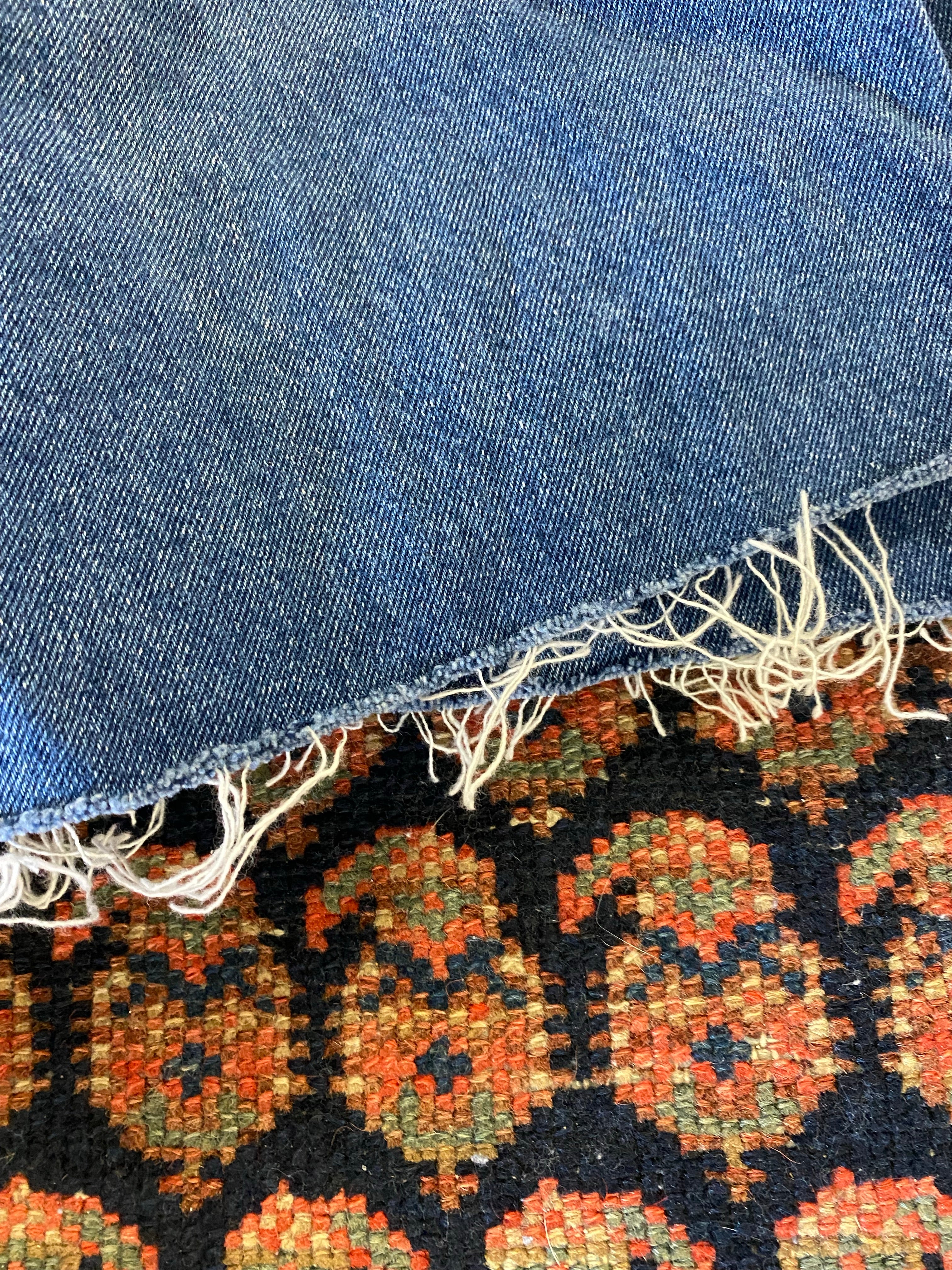 Vintage High Waisted Denim Frayed Shorts - 29in