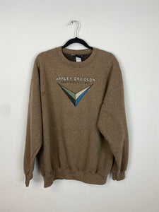 90s Front and back Harley Davidson crewneck - L