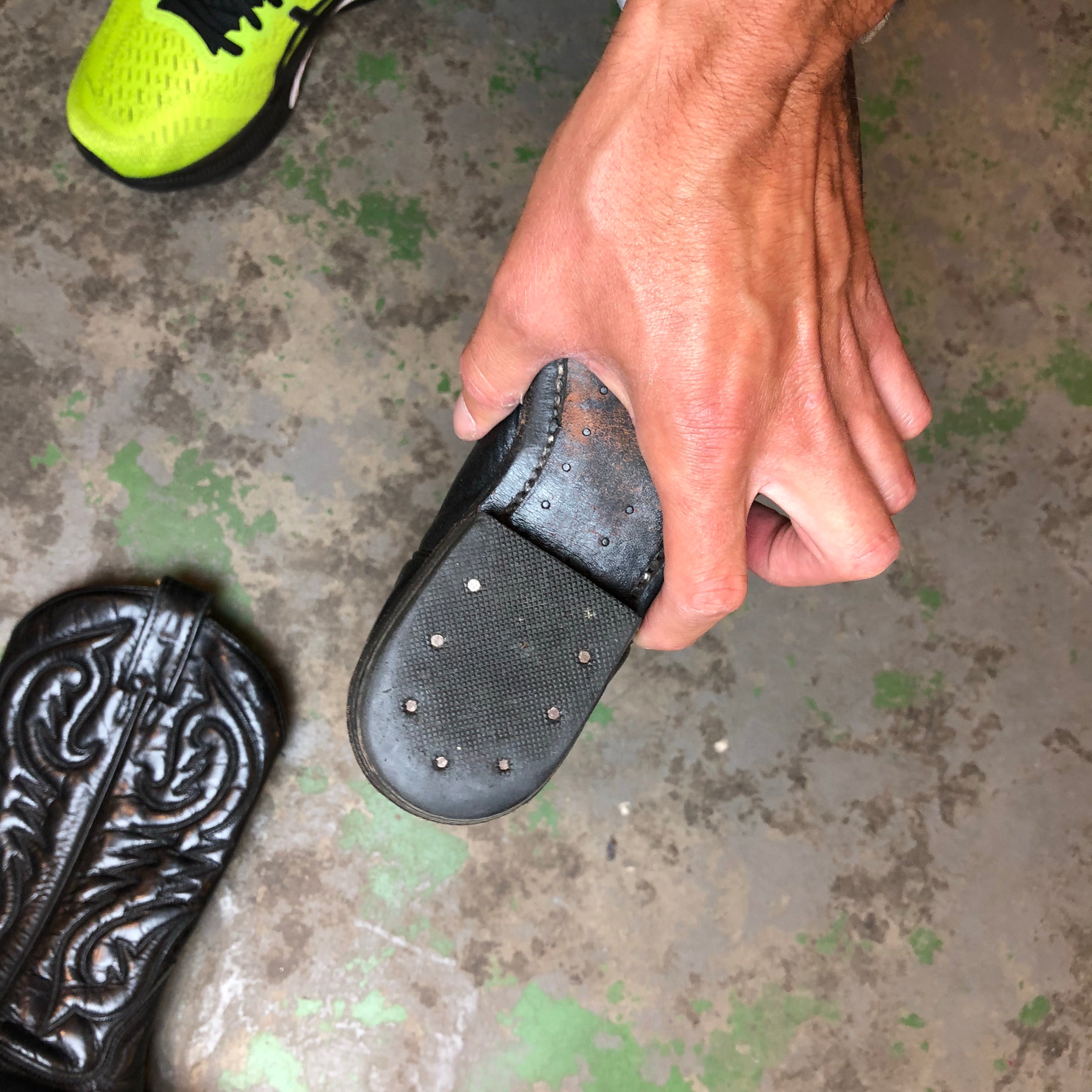Vintage leather cowboys boots