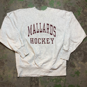 90s heavy weight Mallards hockey Crewneck