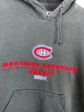 Load image into Gallery viewer, Faded 90s embroidered Montreal Canadians hoodie