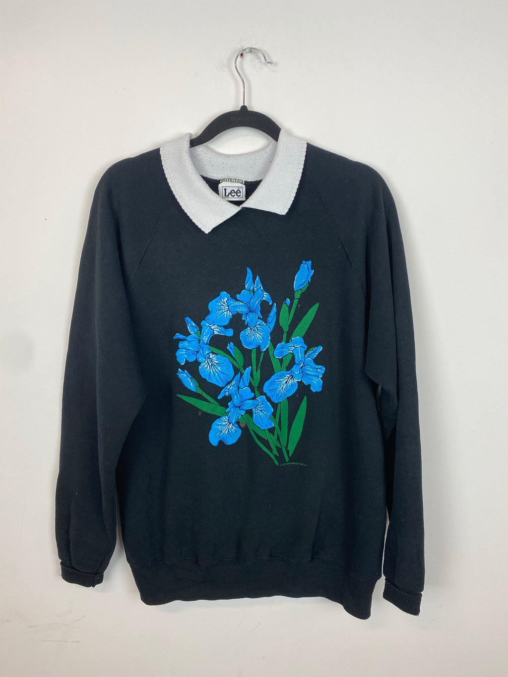 1990 flowers crewneck - L