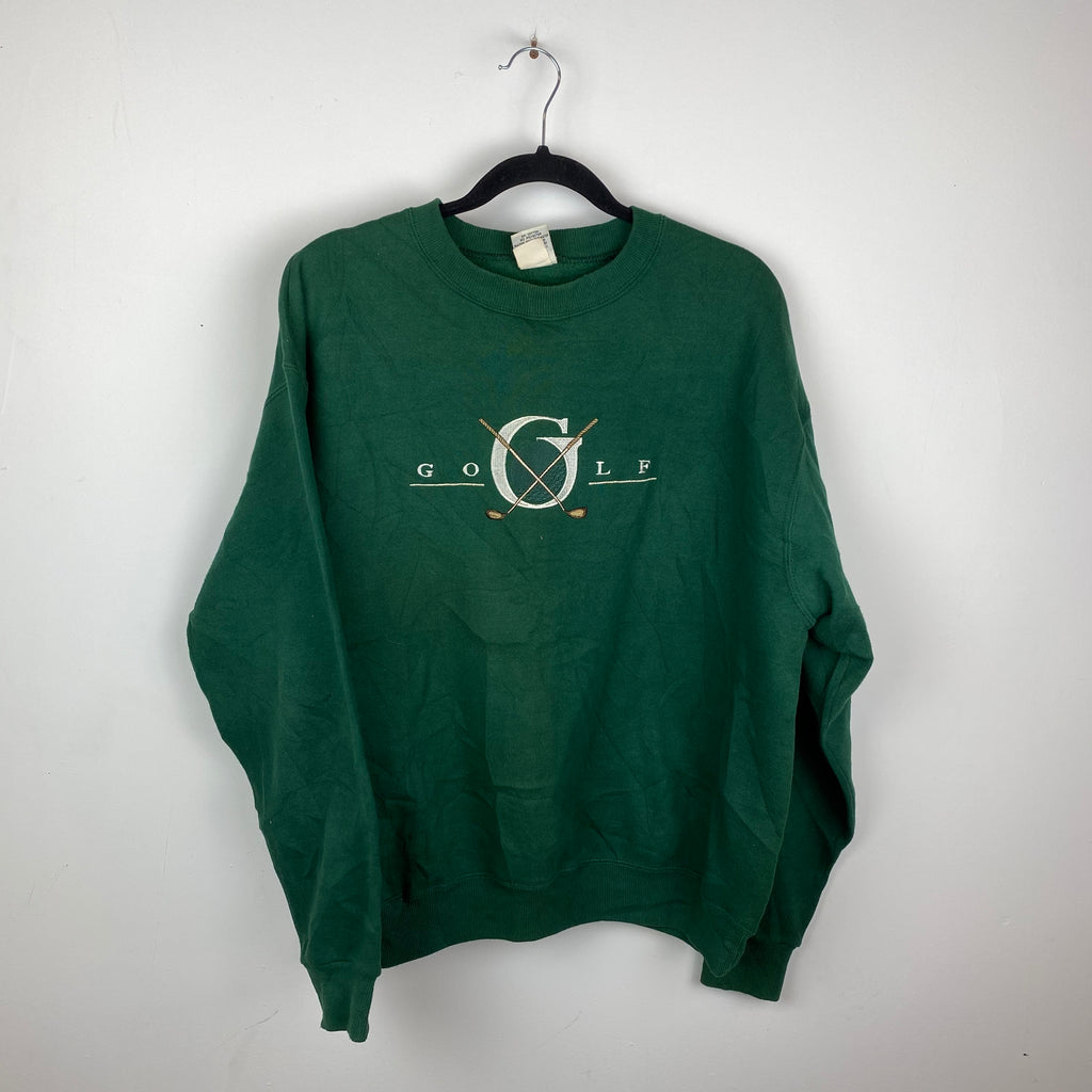 Vintage embroidered Golf crewneck