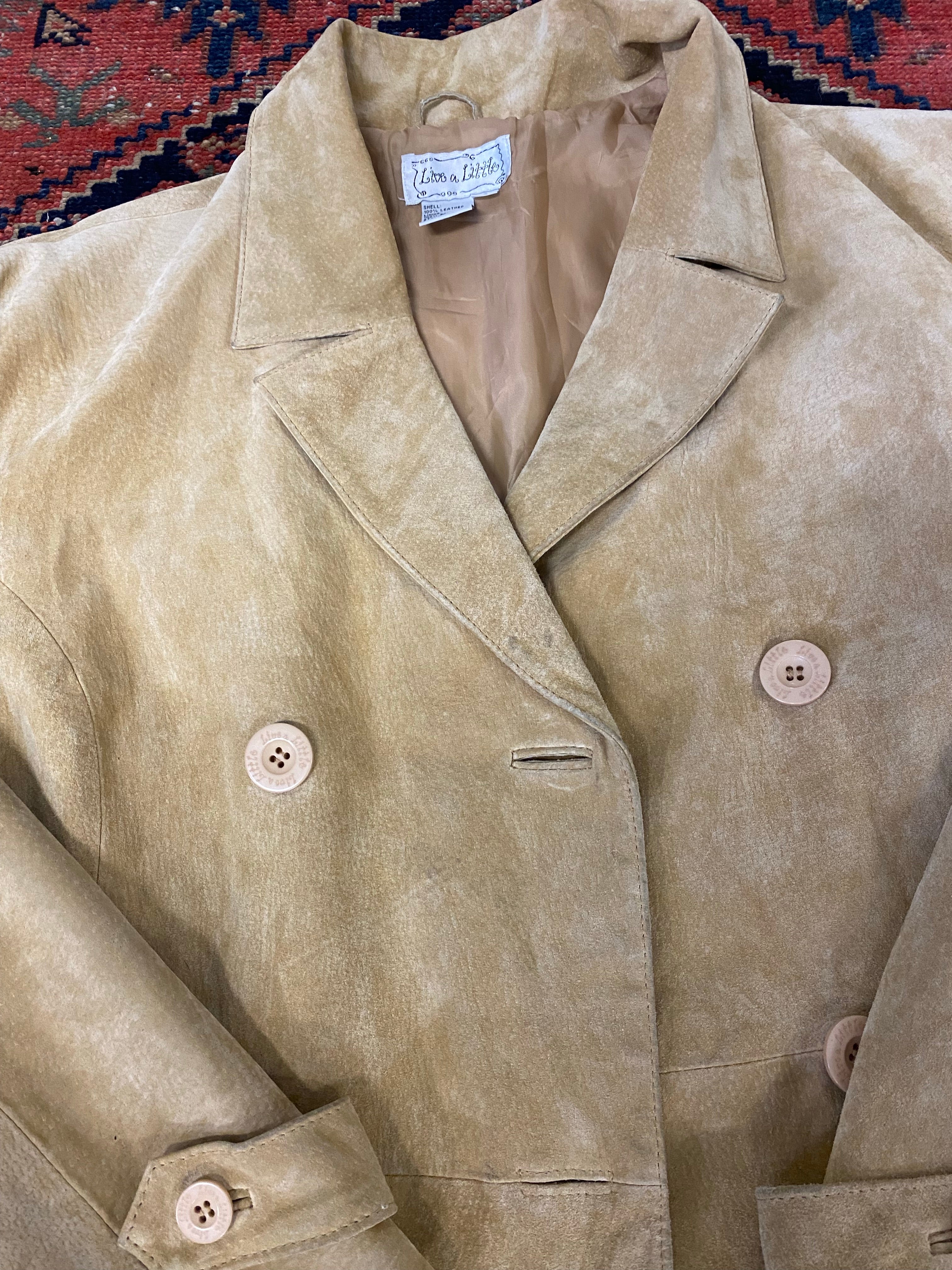 Vintage Long Suede Jacket - L
