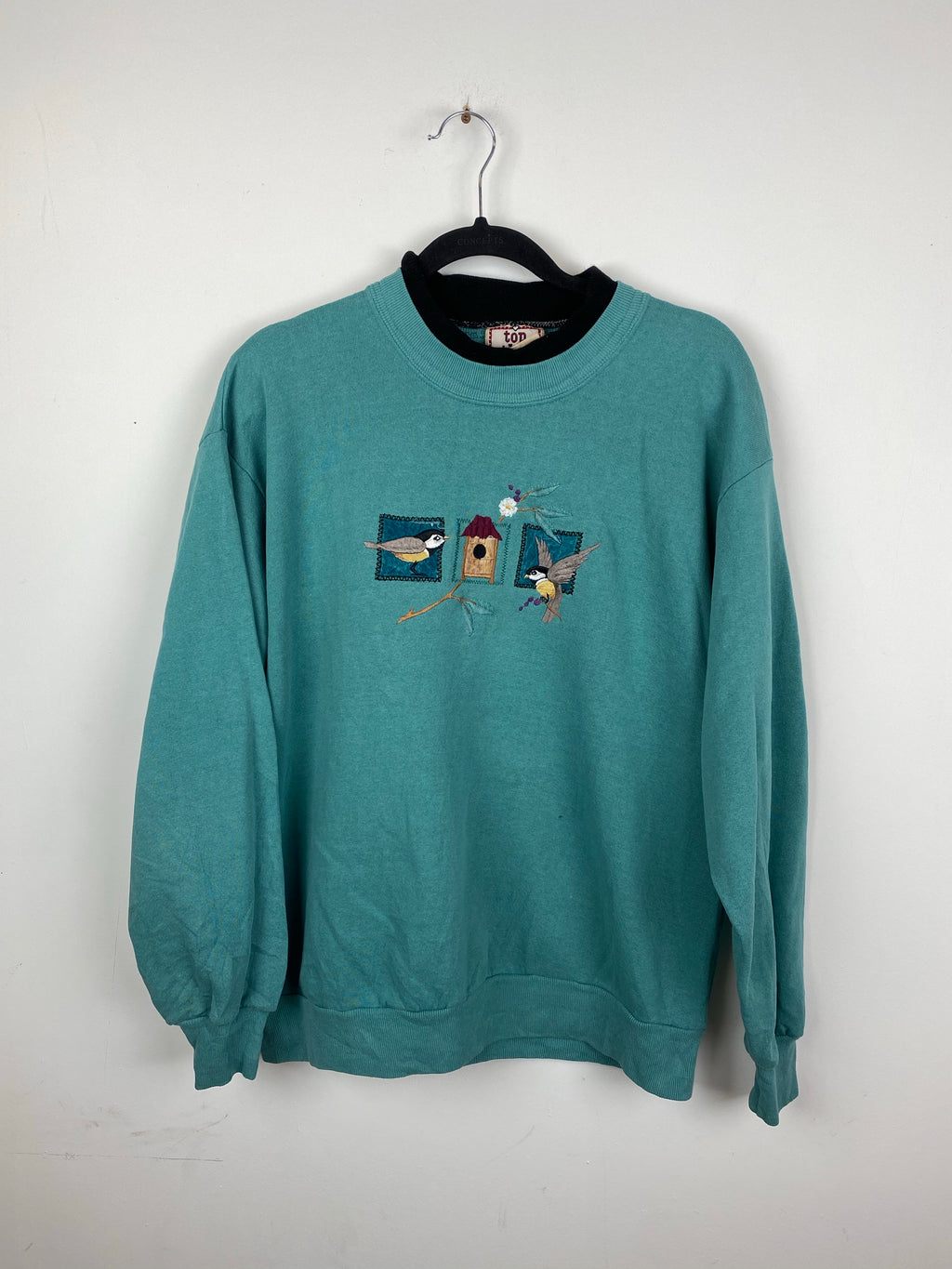 90s embroidered Bird crewneck