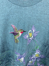 Load image into Gallery viewer, Front and back embroidered bird t shirt