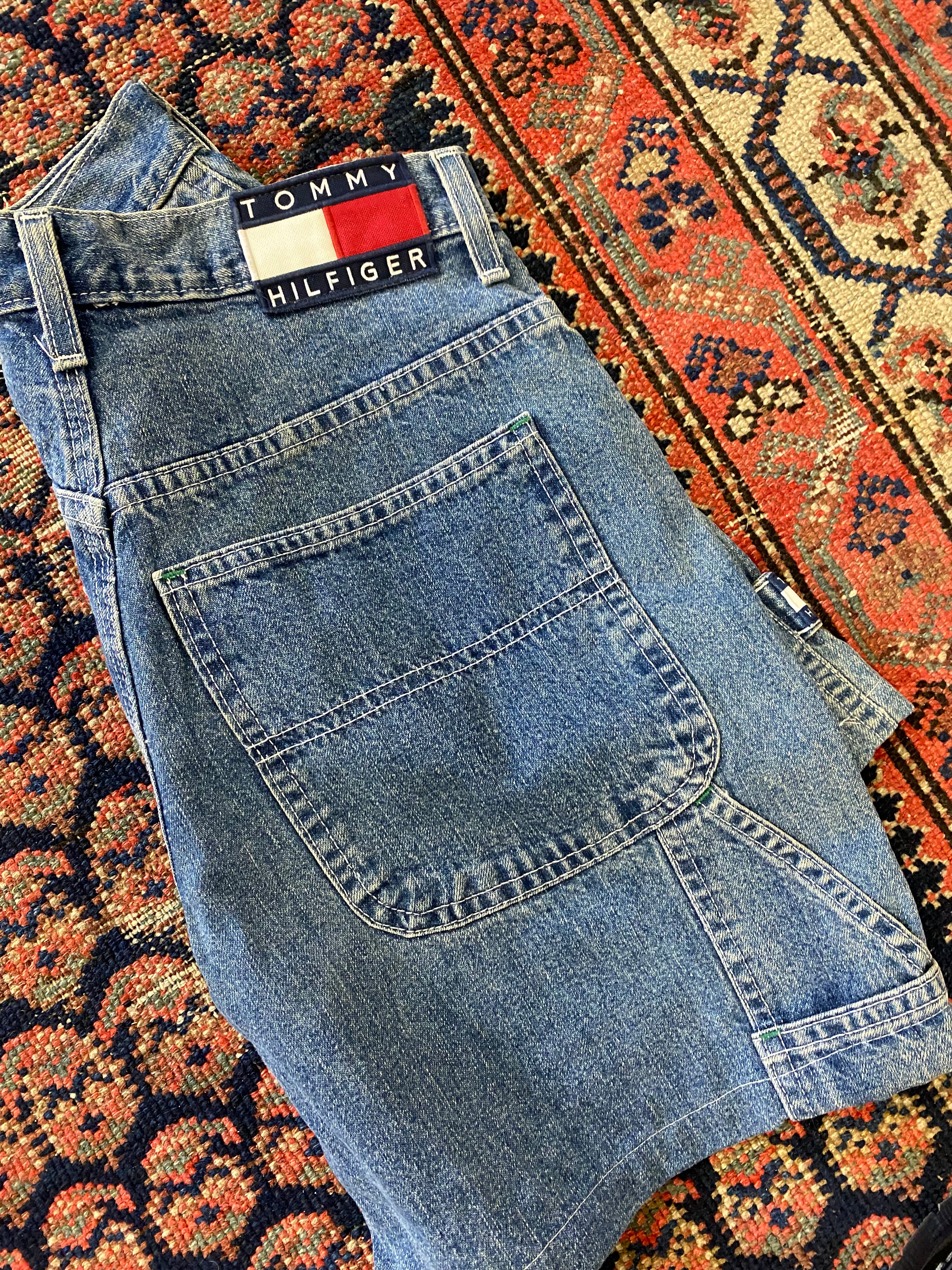 90s Tommy Hilfiger Carpenter Denim Shorts - 28IN/W