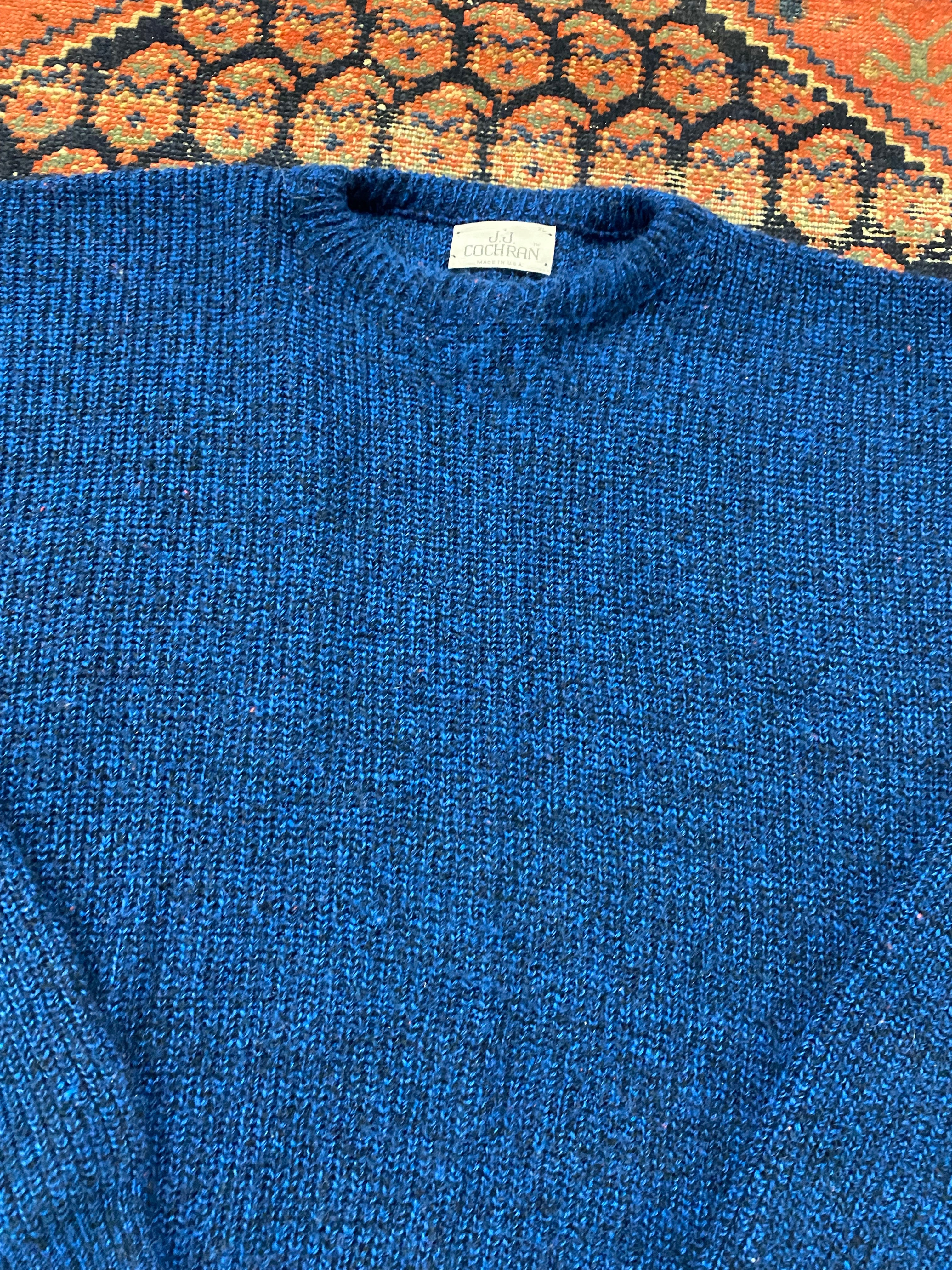 Vintage Blue Knit Sweater - M/L