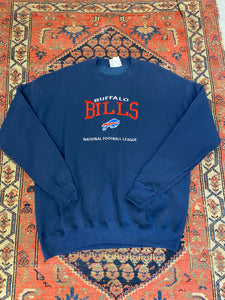 90s Buffalo Bills Embroidered Crewneck - XL