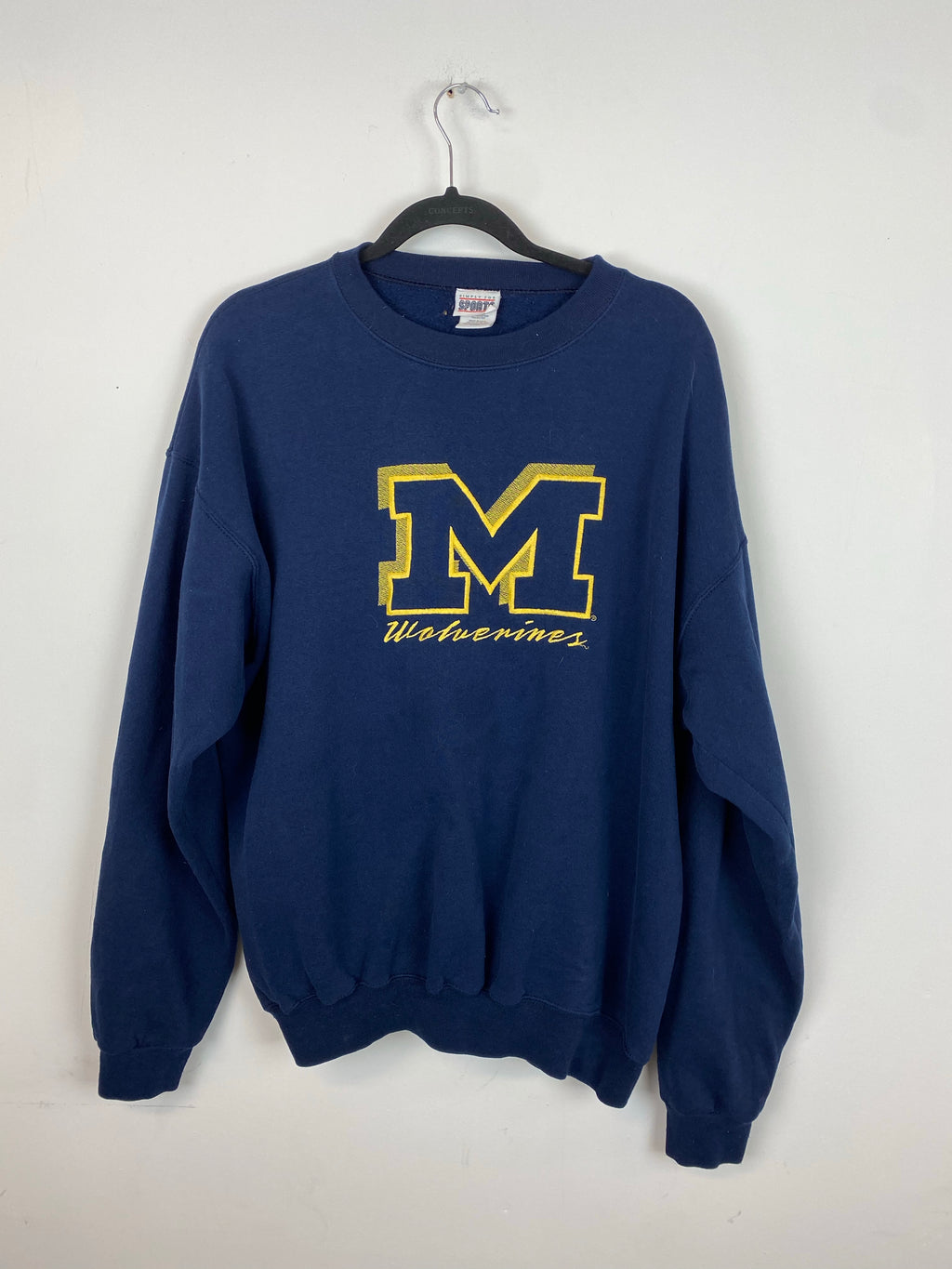 Vintage embroidered Michigan crewneck - L