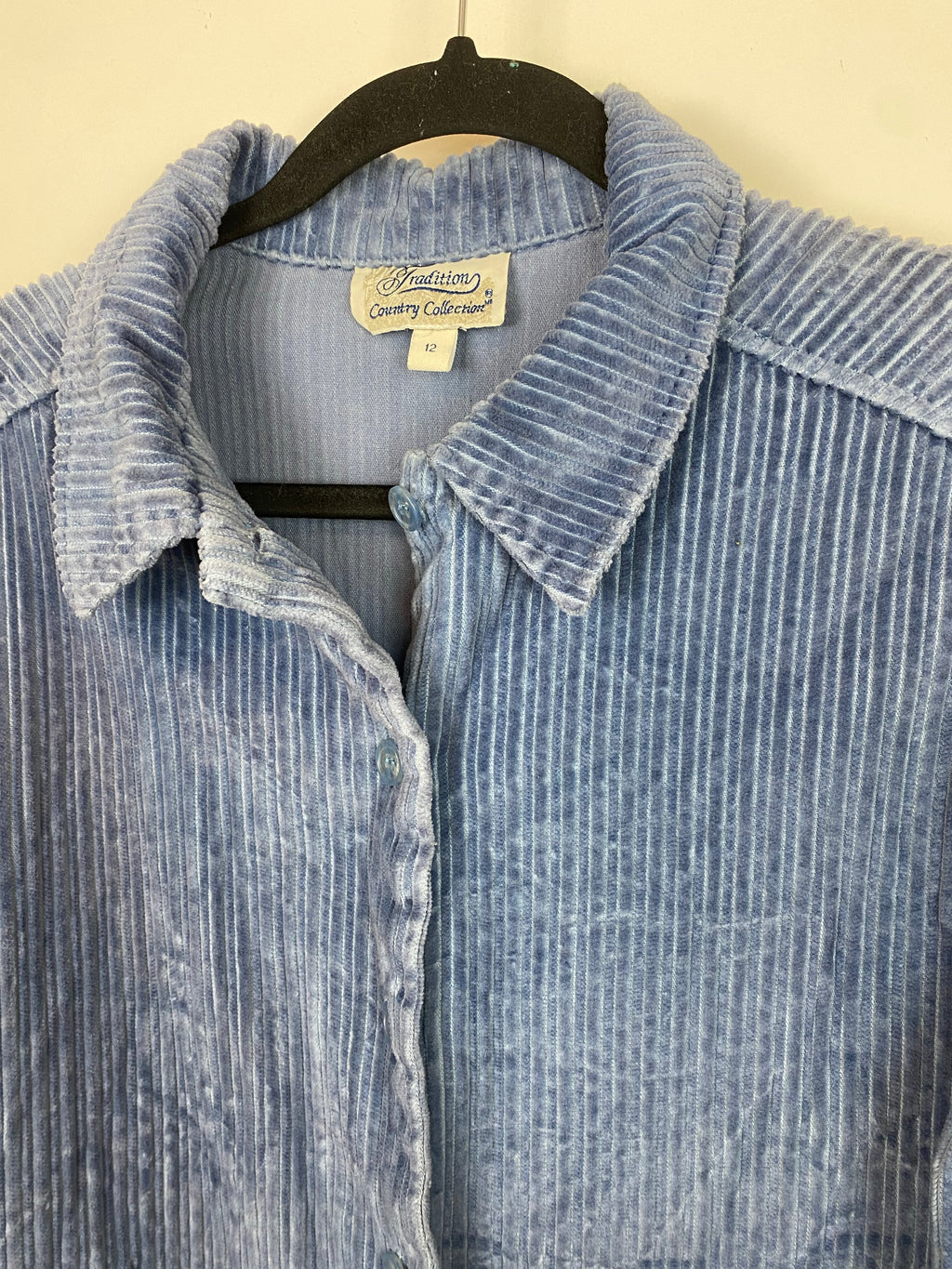 Vintage Thick Corduroy Button Up - WMNS - S
