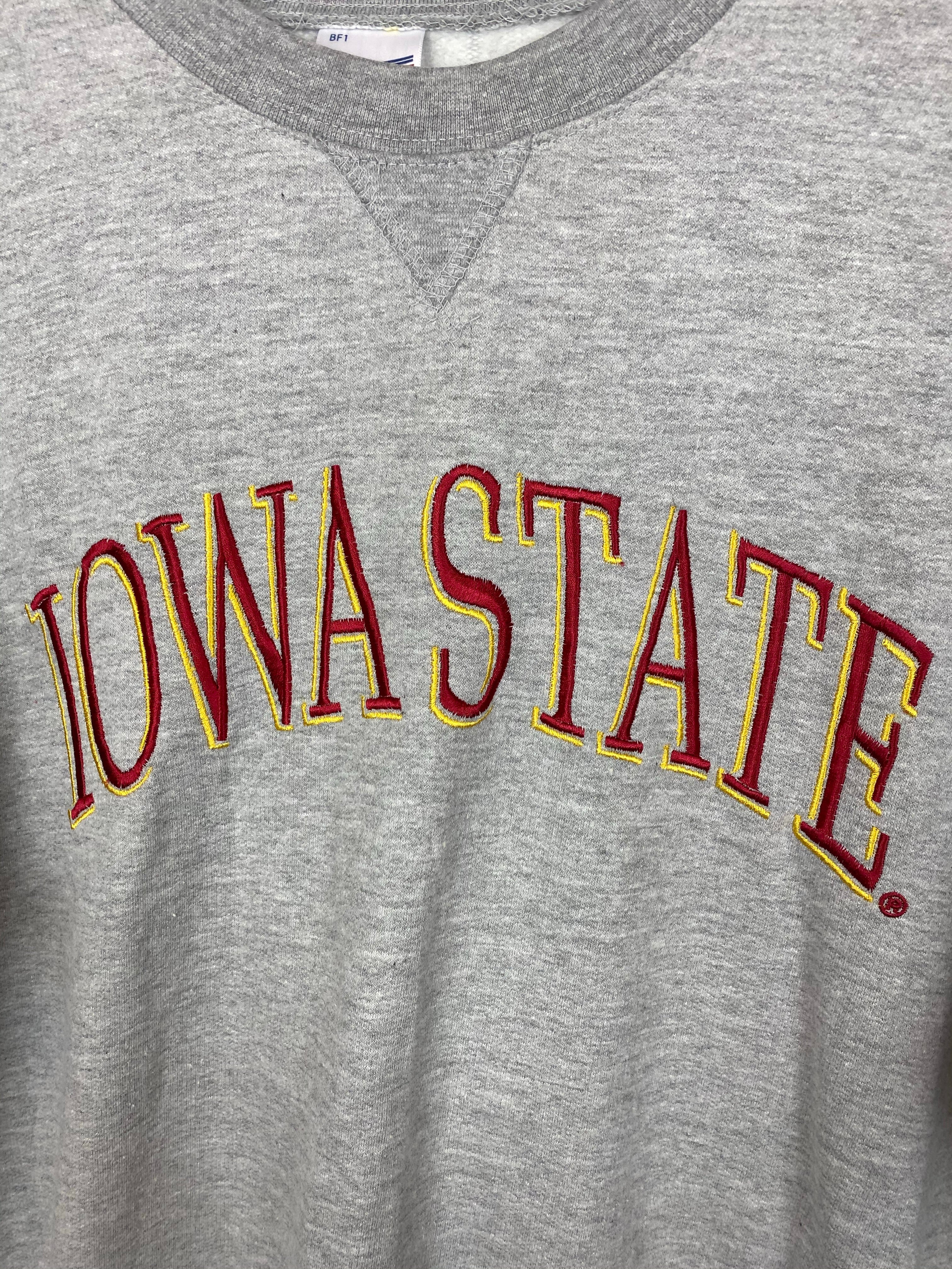 Embroidered Iowa State crewneck - M/L
