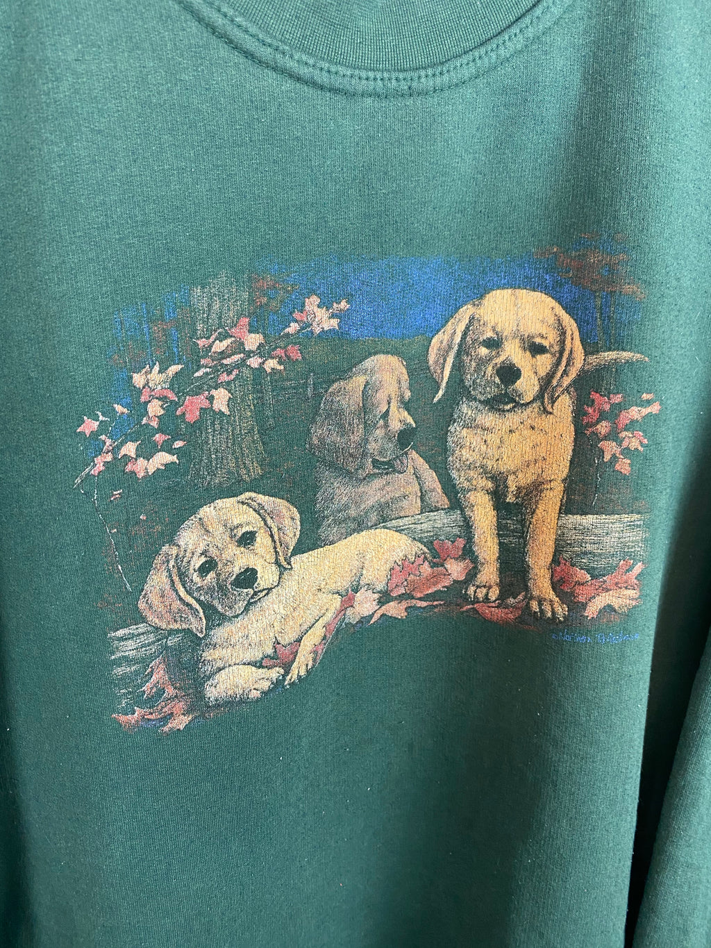Vintage golden retriever crewneck - M