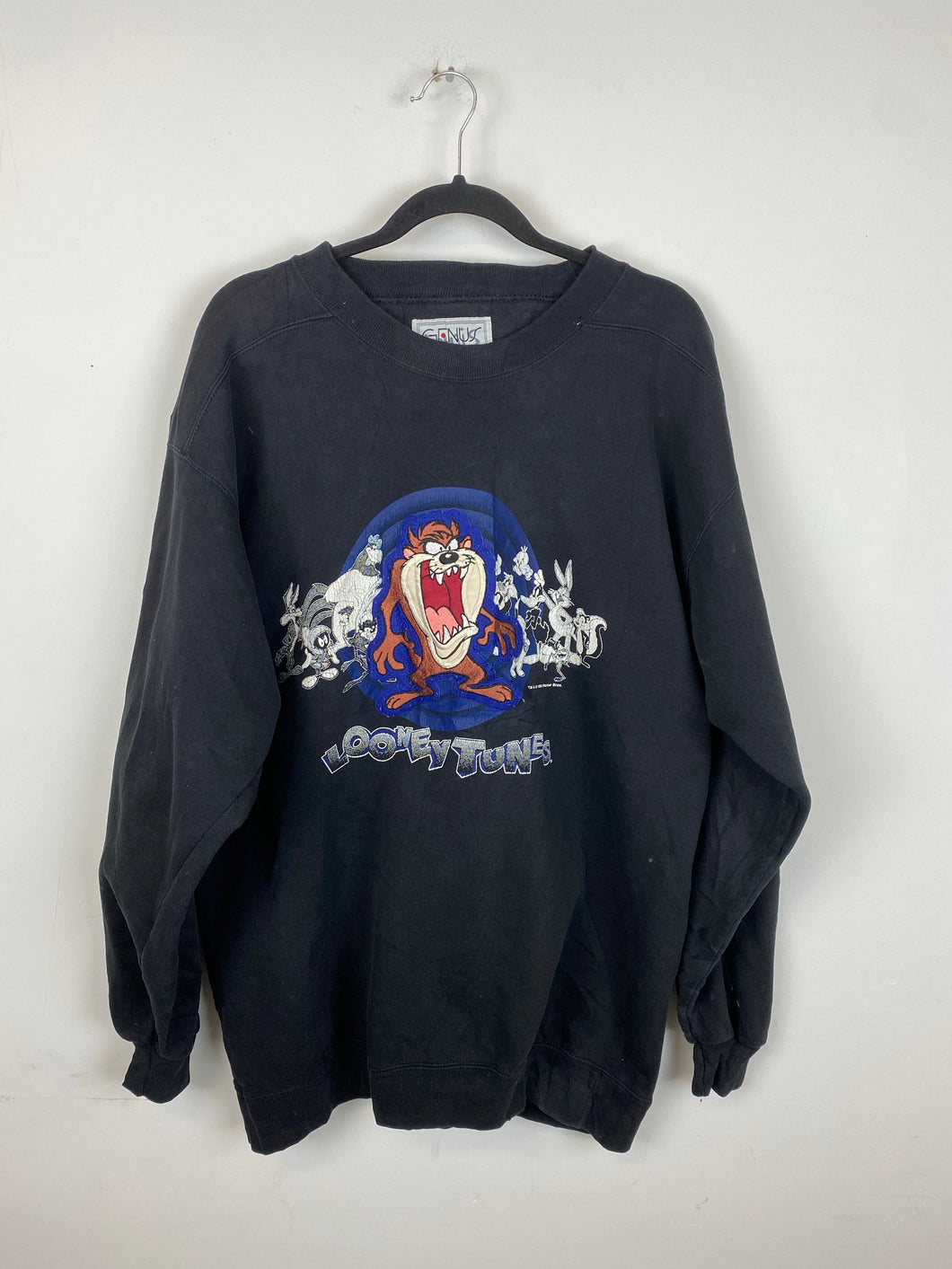 90s embroidered Looney Tunes crewneck - L