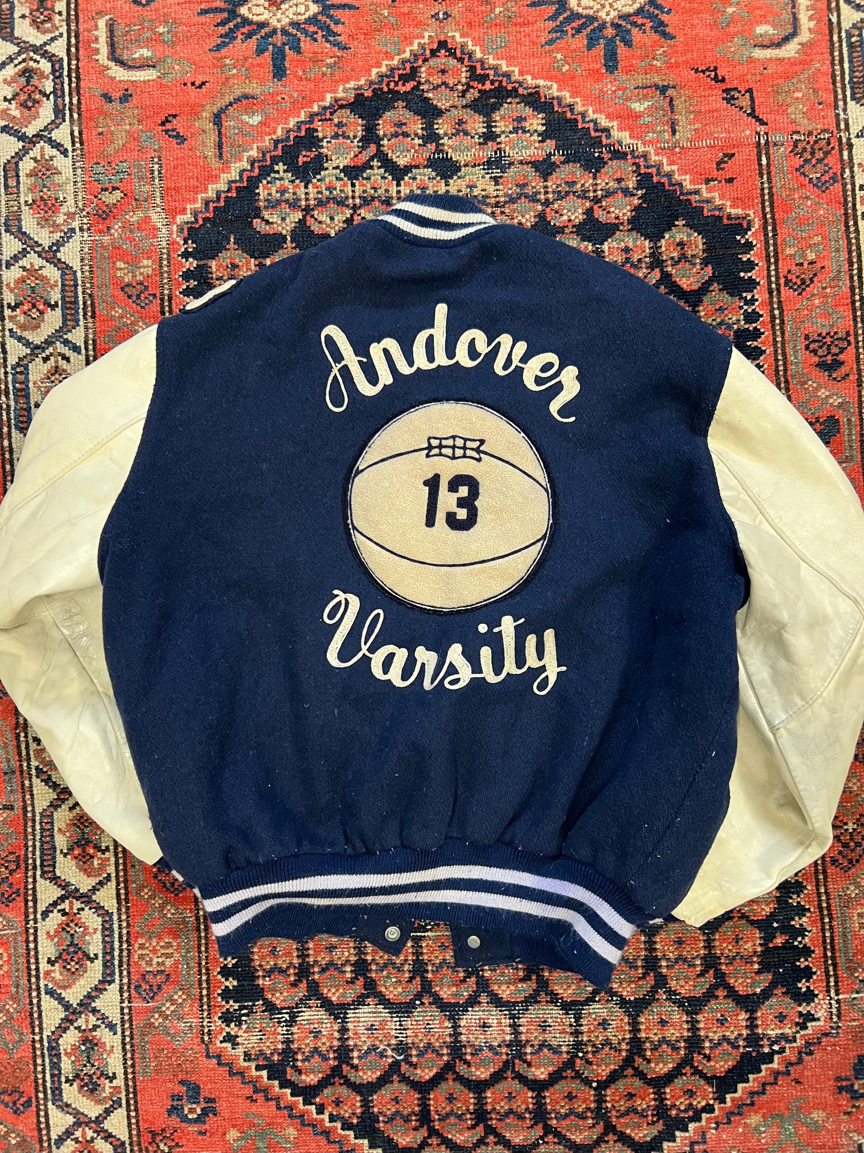 Vintage patched varsity jacket S/M