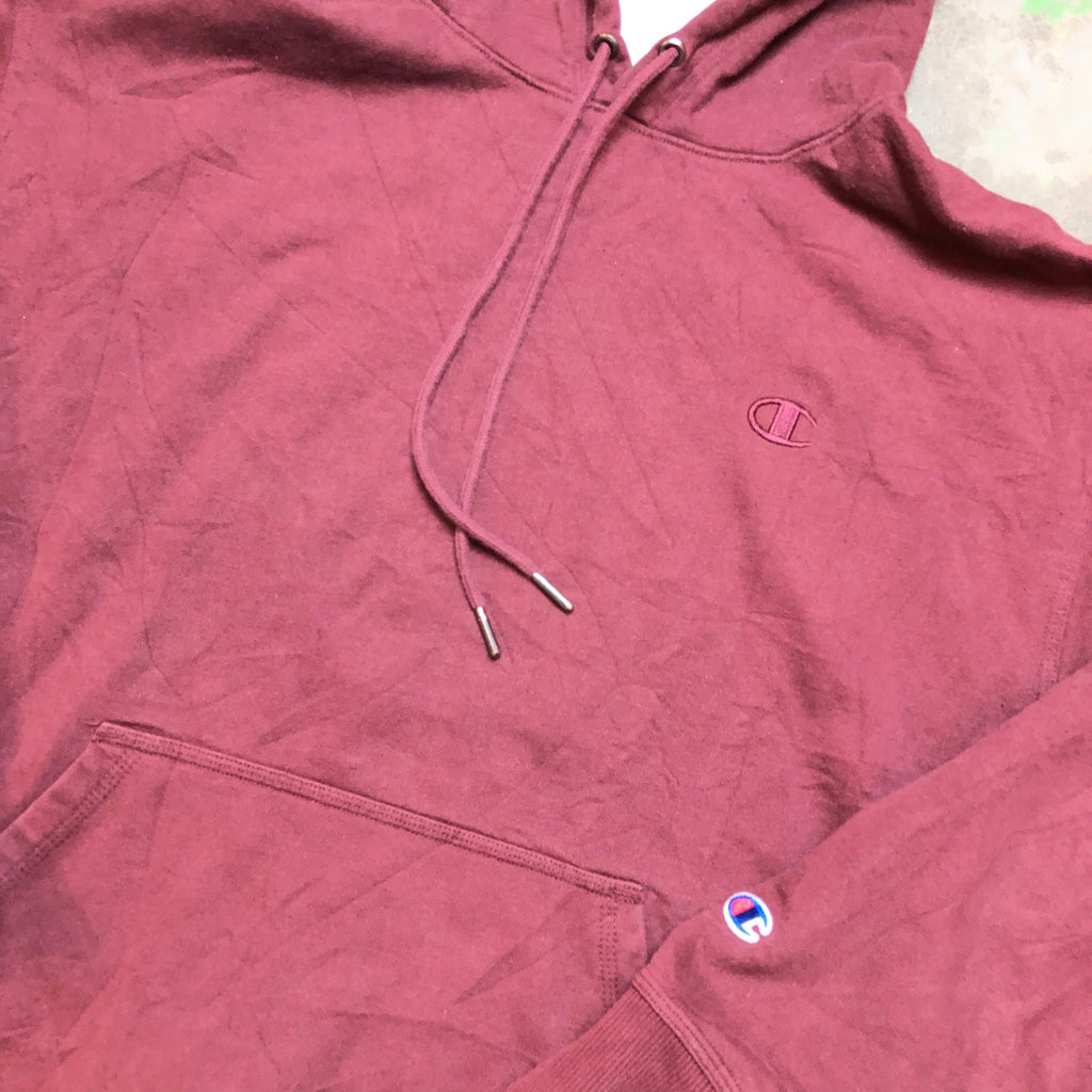 Burgundy champion hoodie