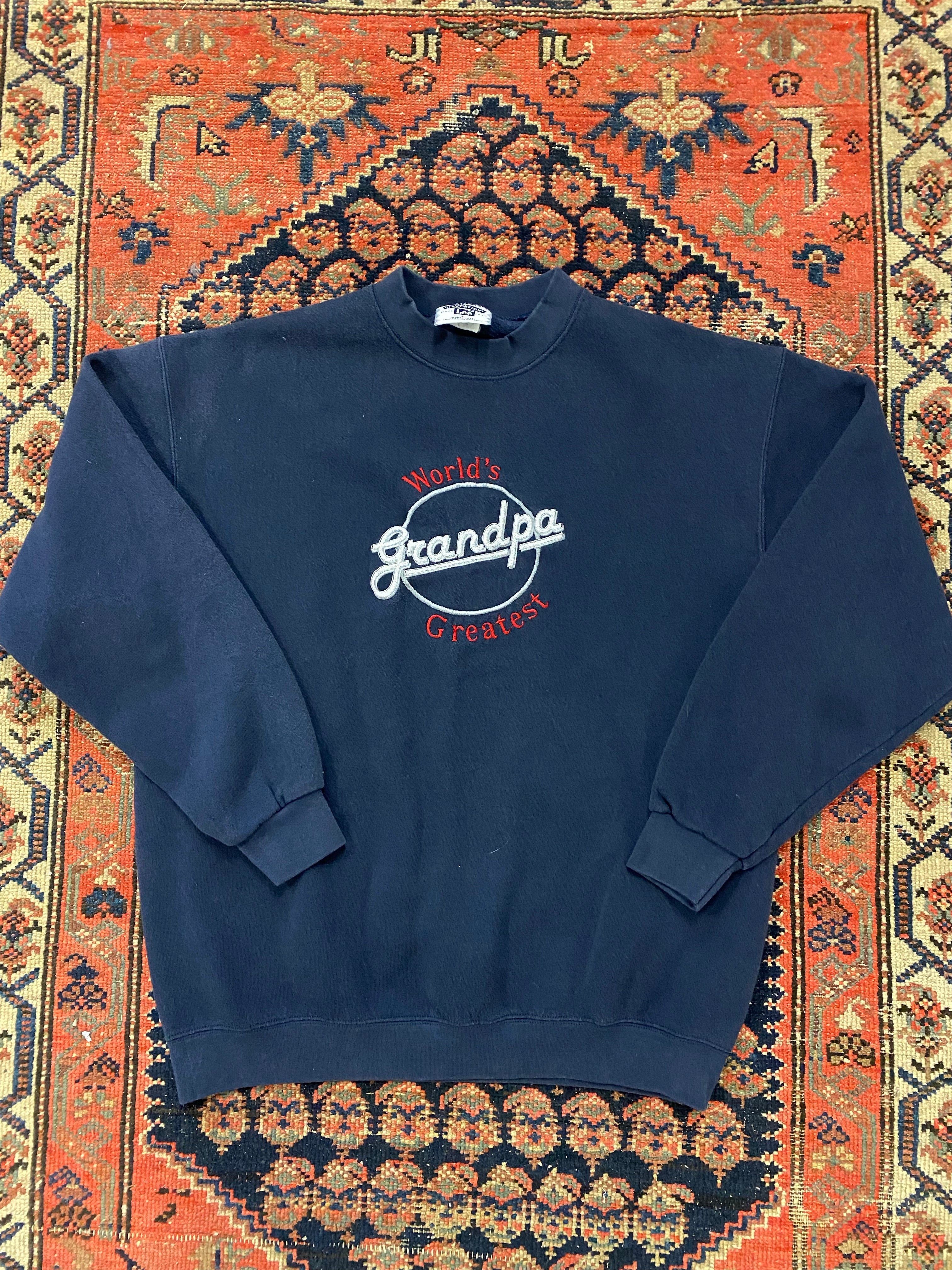 Vintage Worlds Greatest Grandpa Crewneck - M
