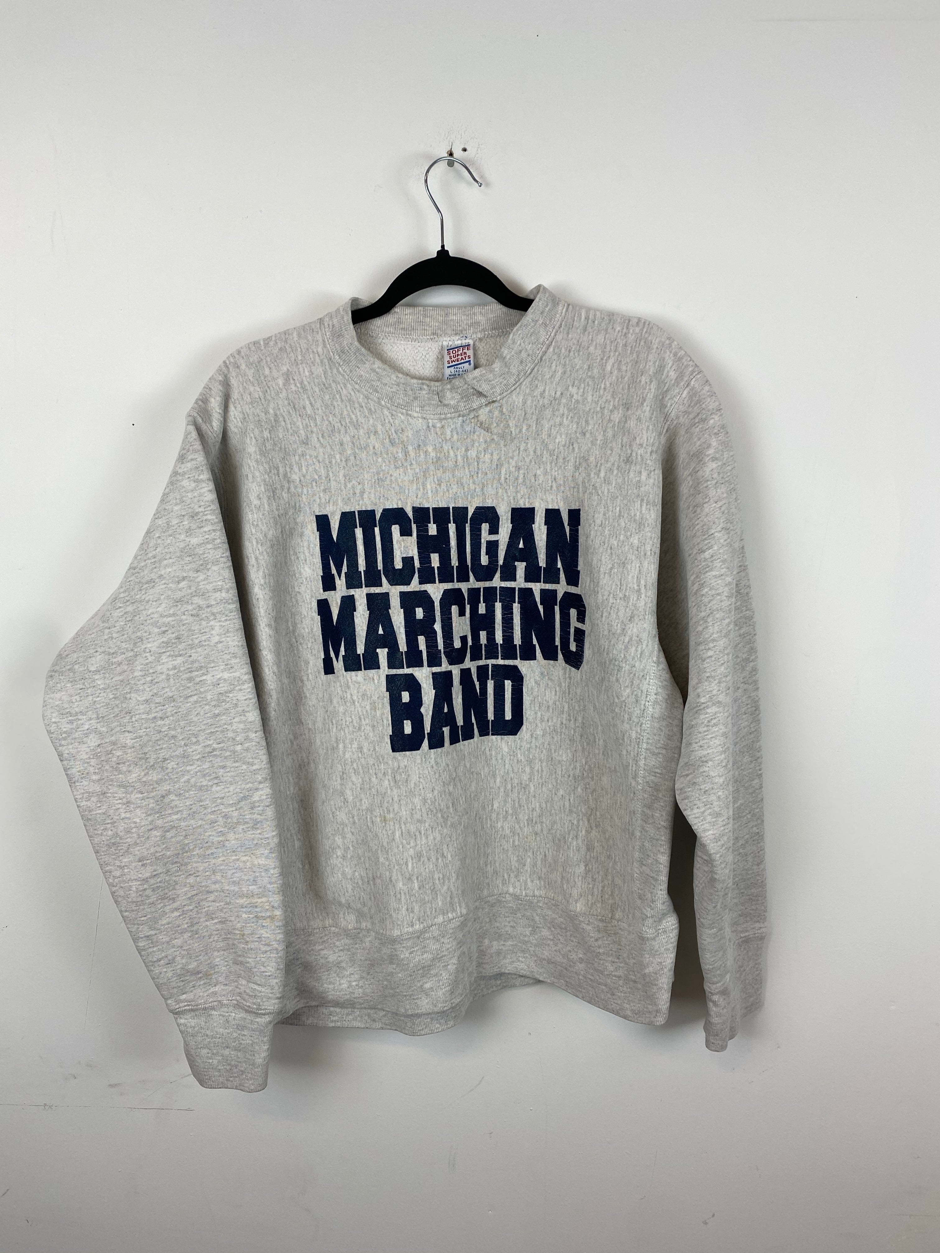 Heavy weight Michigan marching band crewneck - S