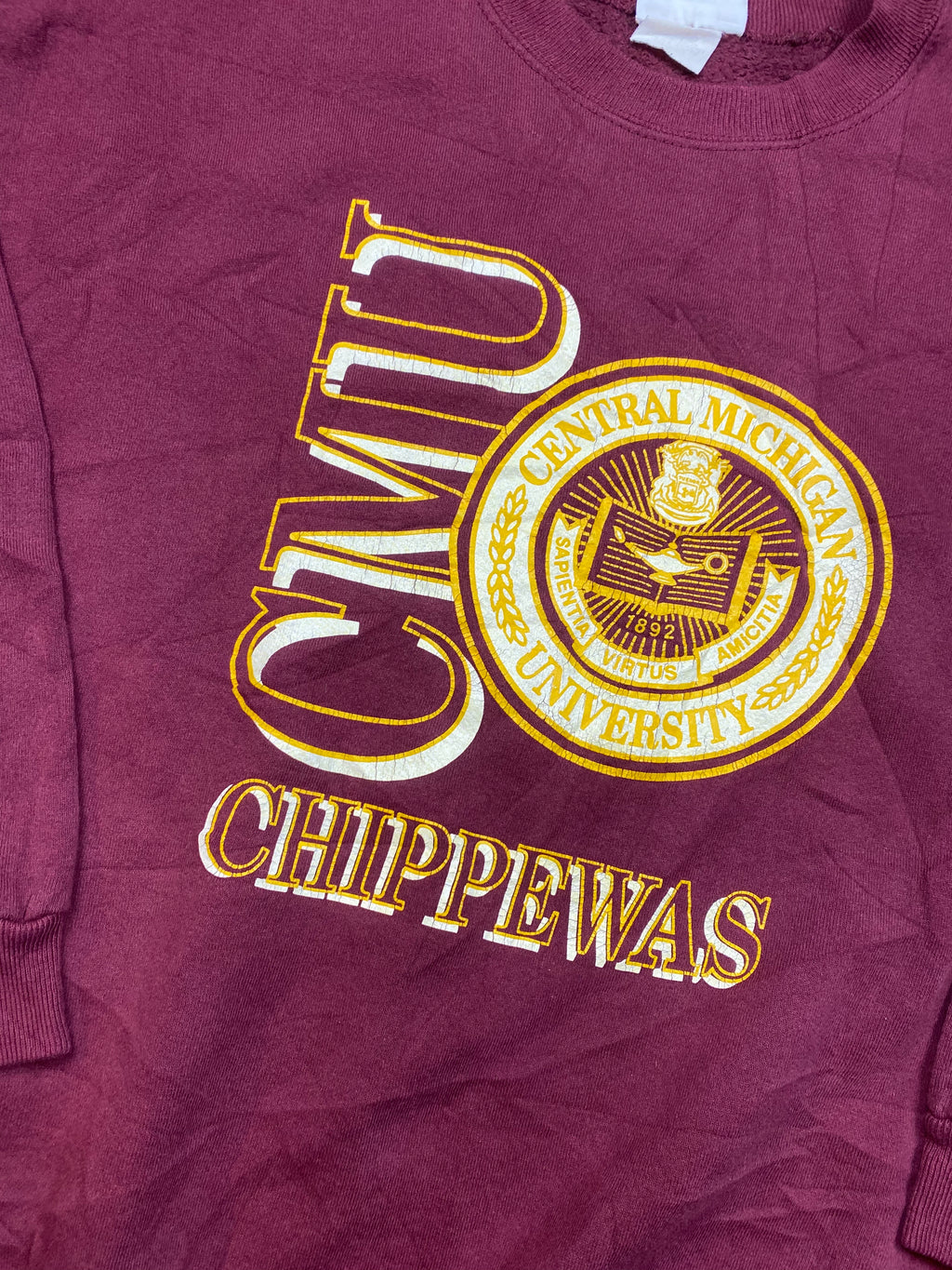 90s varsity crewneck