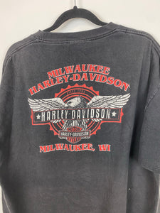 Vintage Front and Back Harley Davidson T Shirt - XL