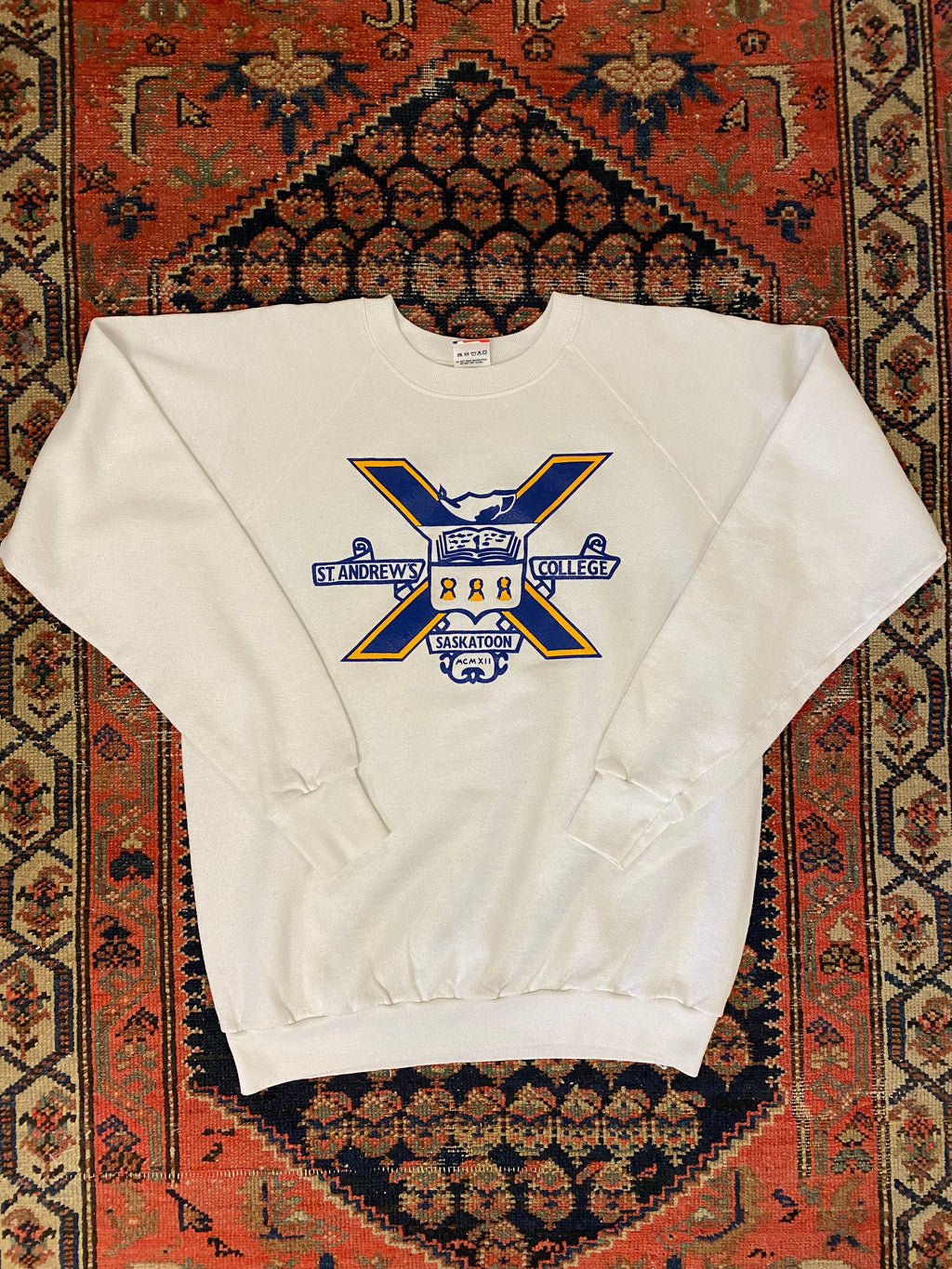80s St Andrew’s College Crewneck - L