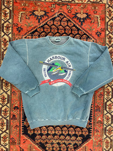 Vintage Stone Wash Canadian Seaplane Crewneck - S/M