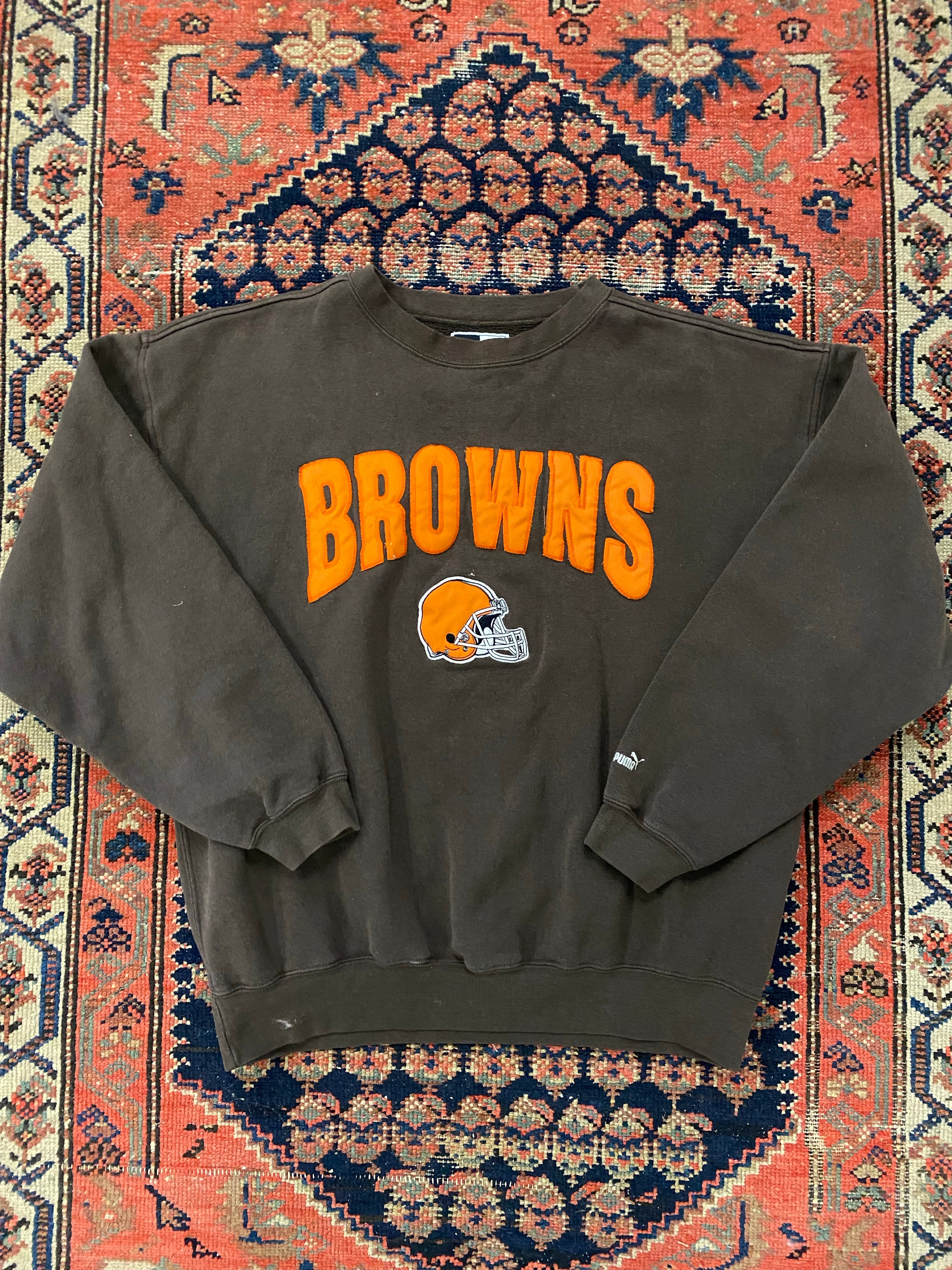 Vintage Faded Cleveland Browns Crewneck - M