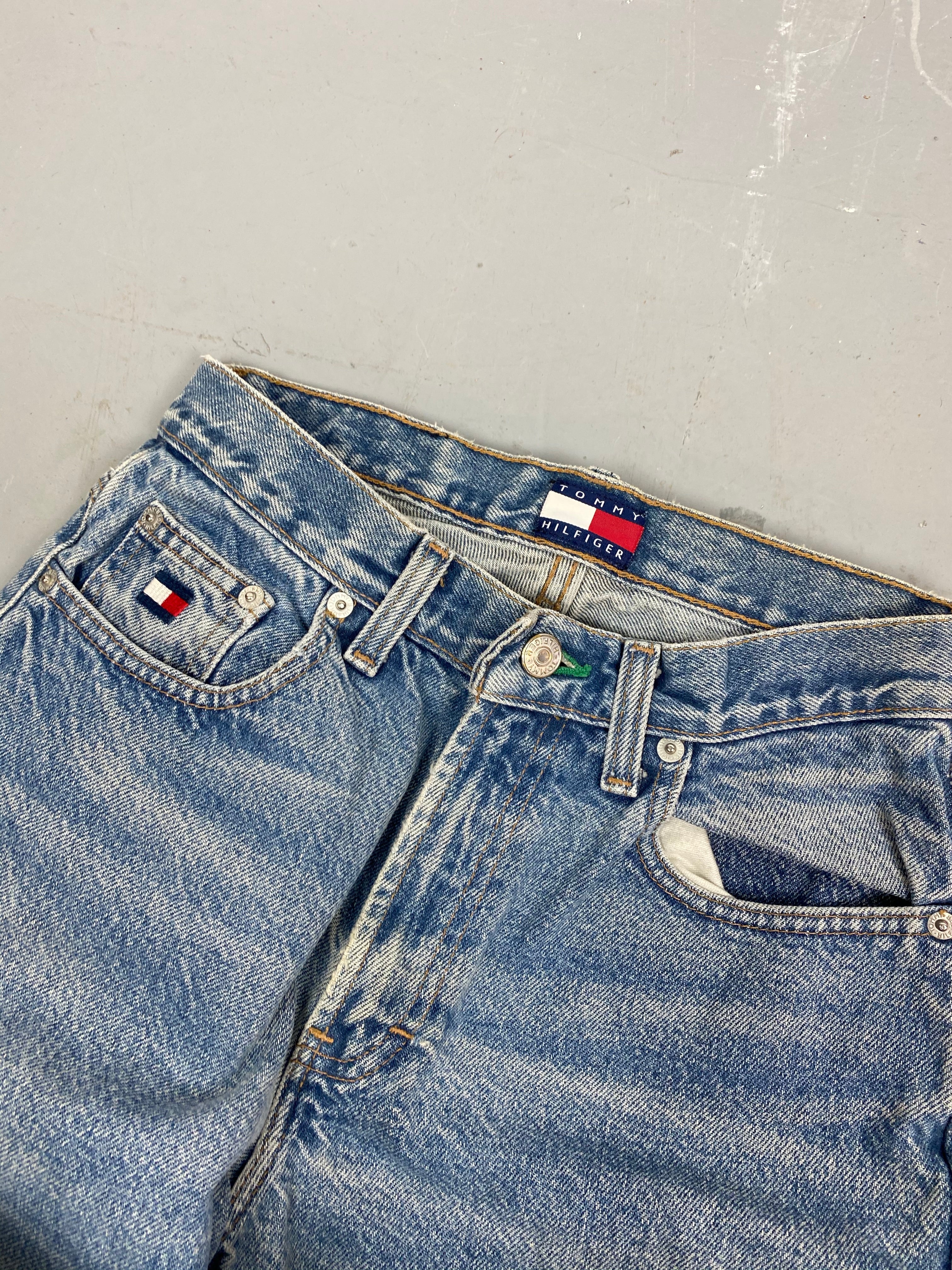 90s straight leg high waisted denim