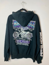 Load image into Gallery viewer, 1996 Boot Hill Front And Back Biker Zip Hoodie - L
