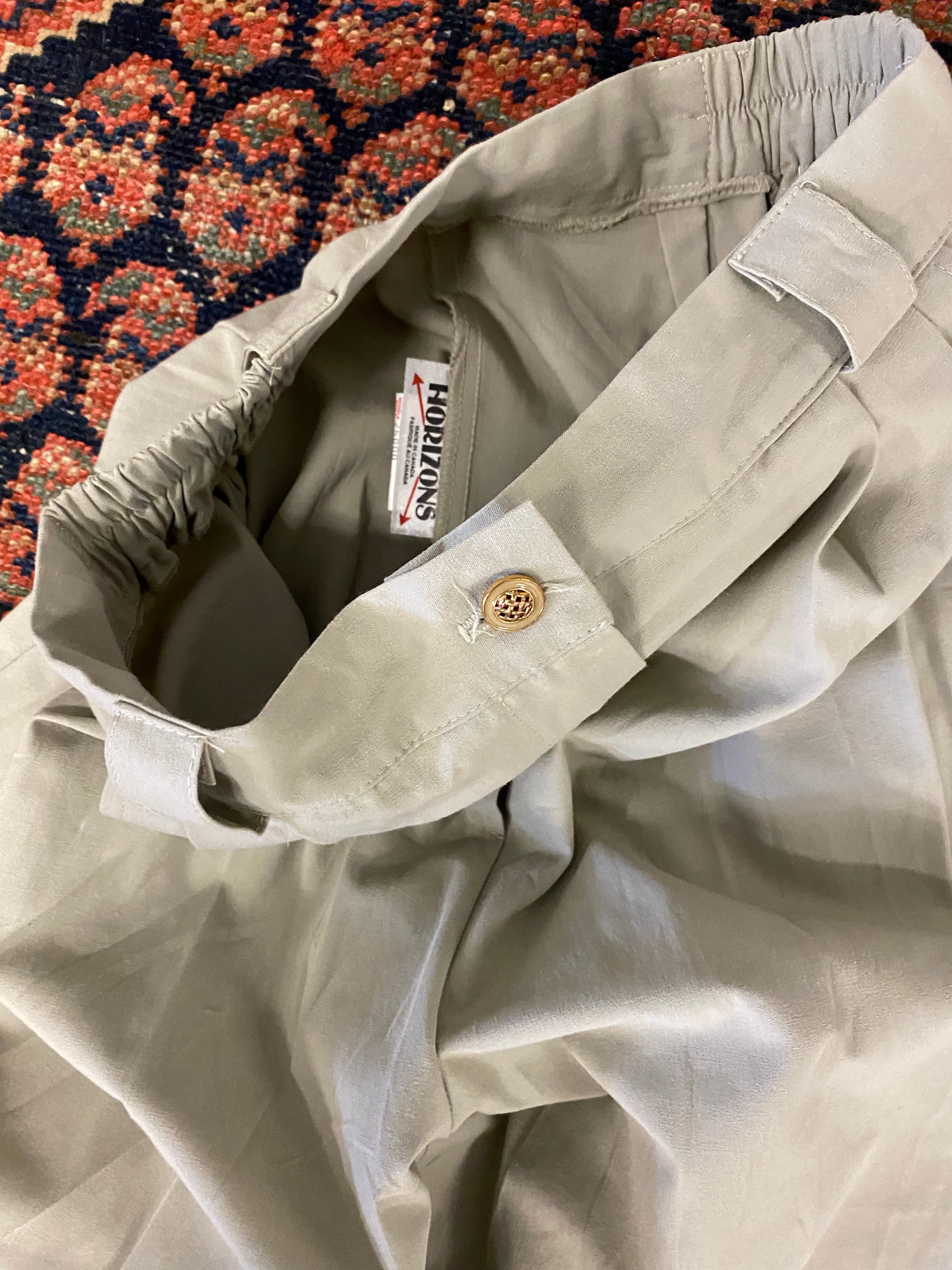 90s Cotton / Polyester High Waisted Pleated Trousers - 27in