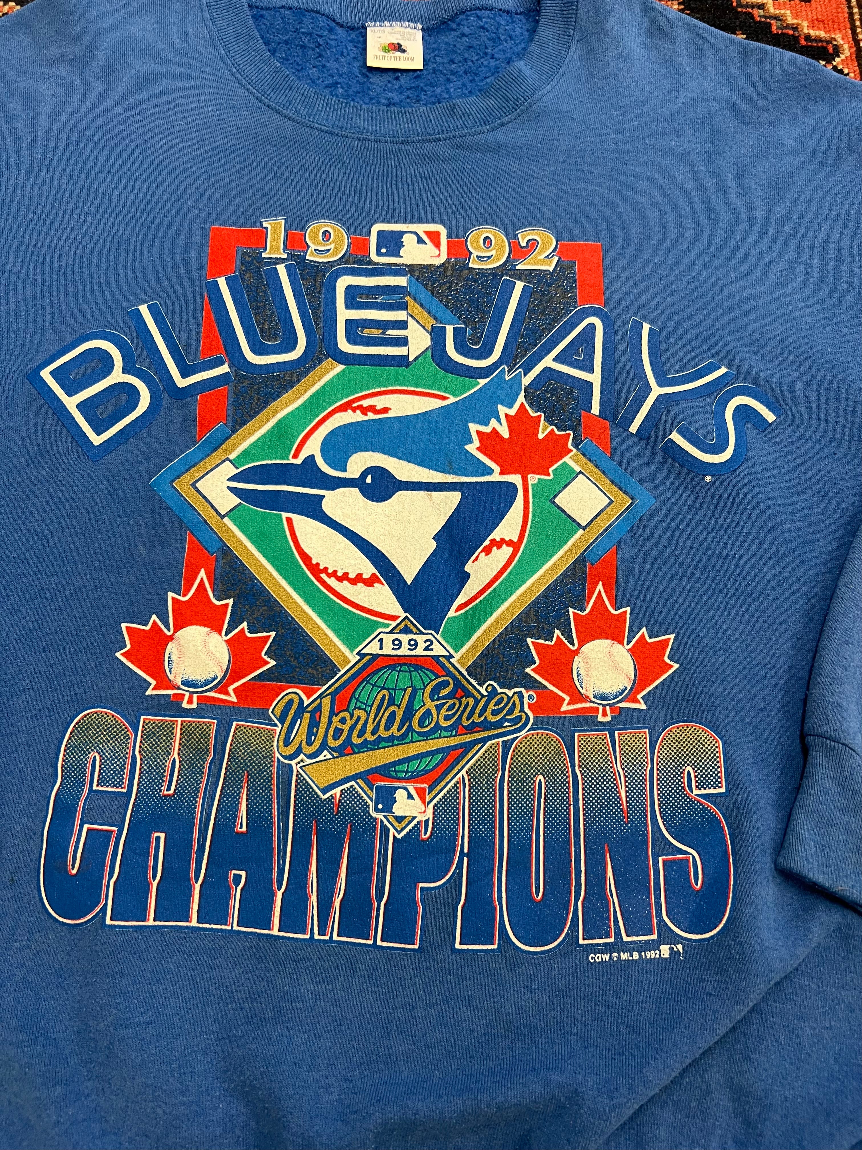 1992 BLUE JAYS CREWNECK - LARGE