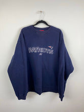 Load image into Gallery viewer, Faded embroidered Patriots crewneck