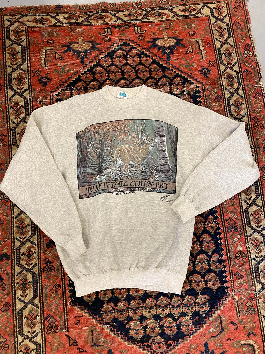 Vintage Whitetail Country Crewneck - L