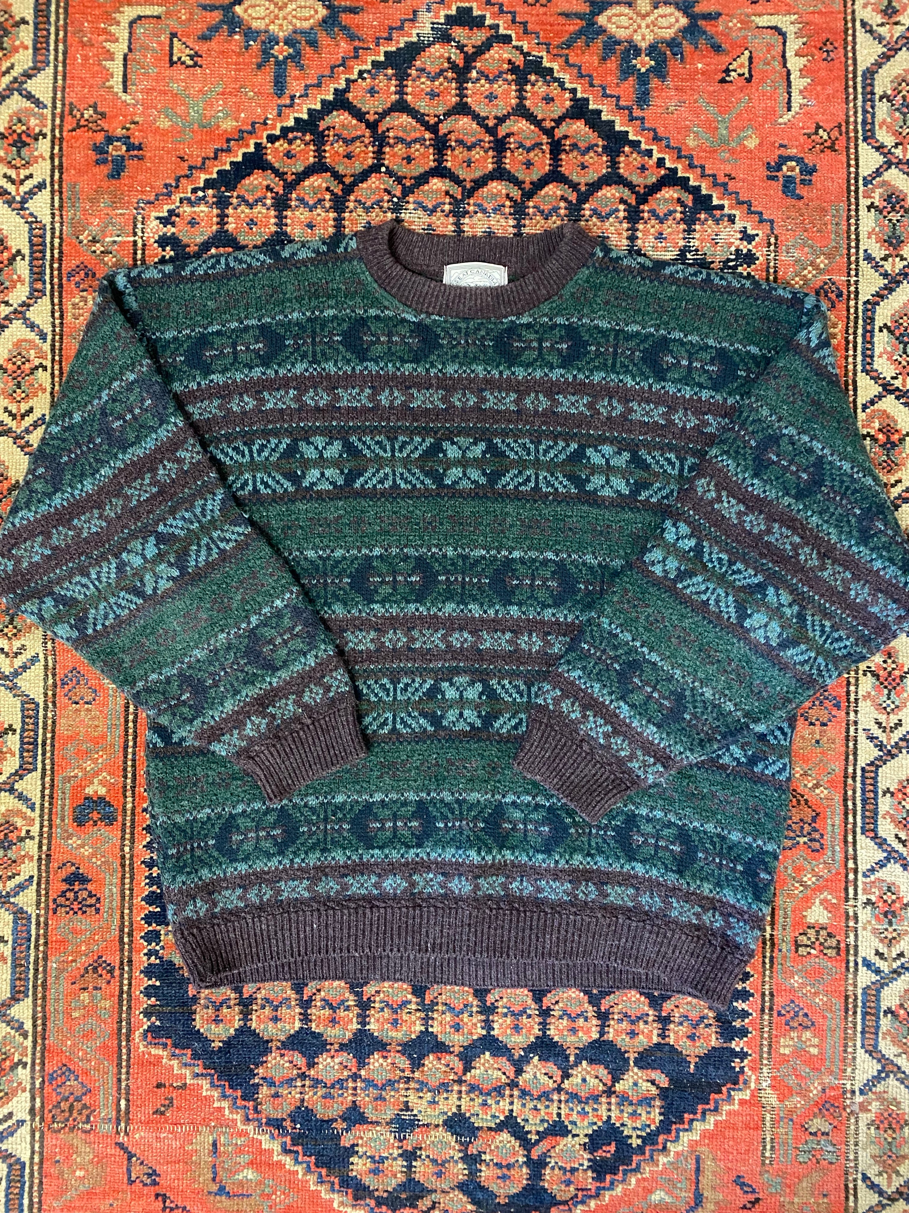 Vintage Knit Sweater - L