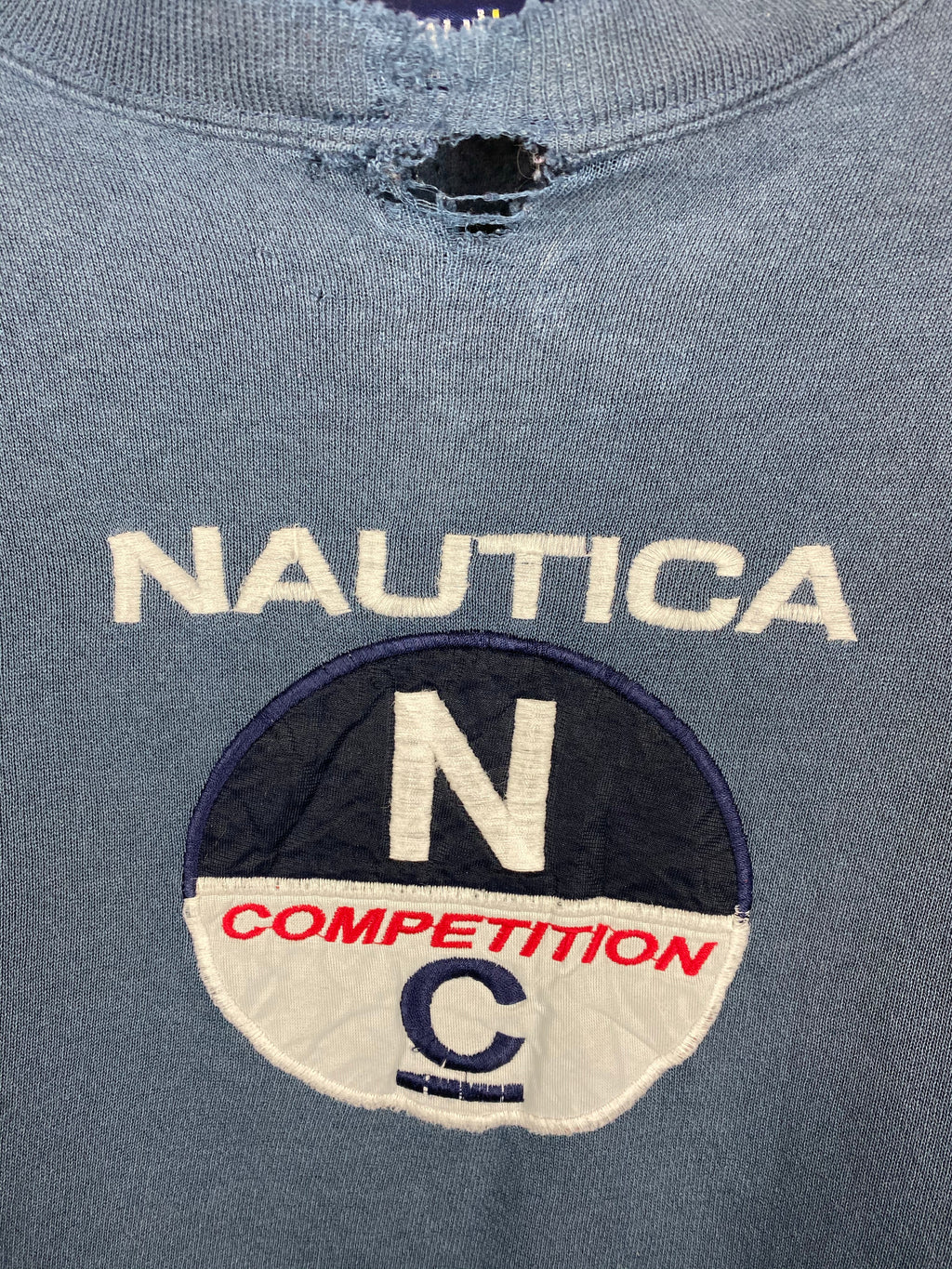 Vintage Nautica Competition embroidered crewneck