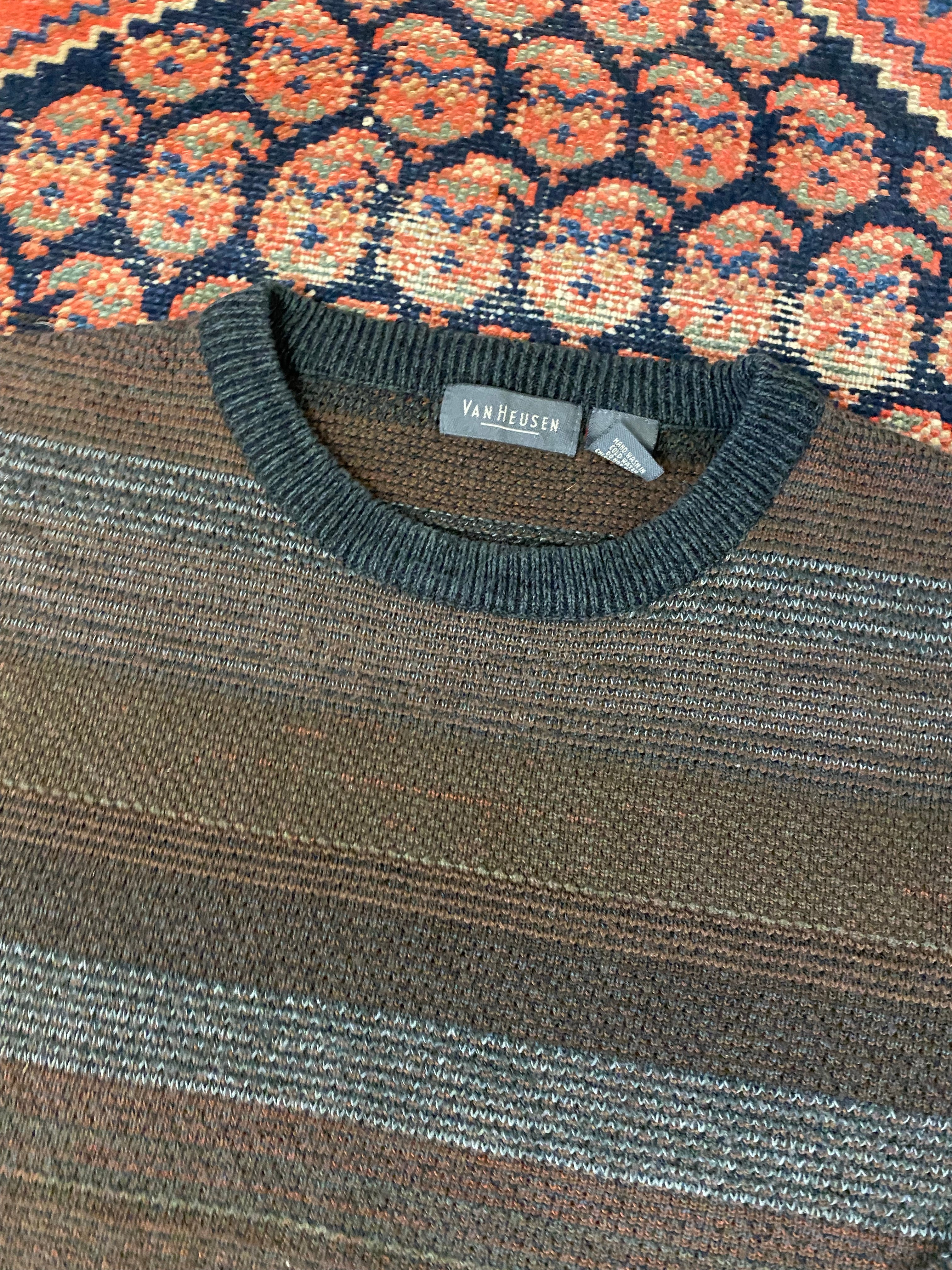 Vintage Brown Knit Sweater - L