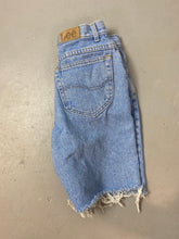 Load image into Gallery viewer, Vintage High Waisted Frayed Lee Denim - 28in