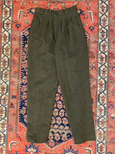 90s High Waisted Wool Trousers - 28inches