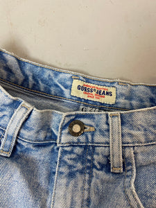 90s High Waisted Guess Denim Shorts - 25in