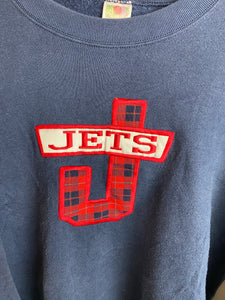 Embroidered Jets crewneck