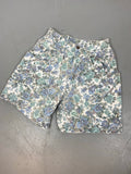 90s floral denim high waisted shorts