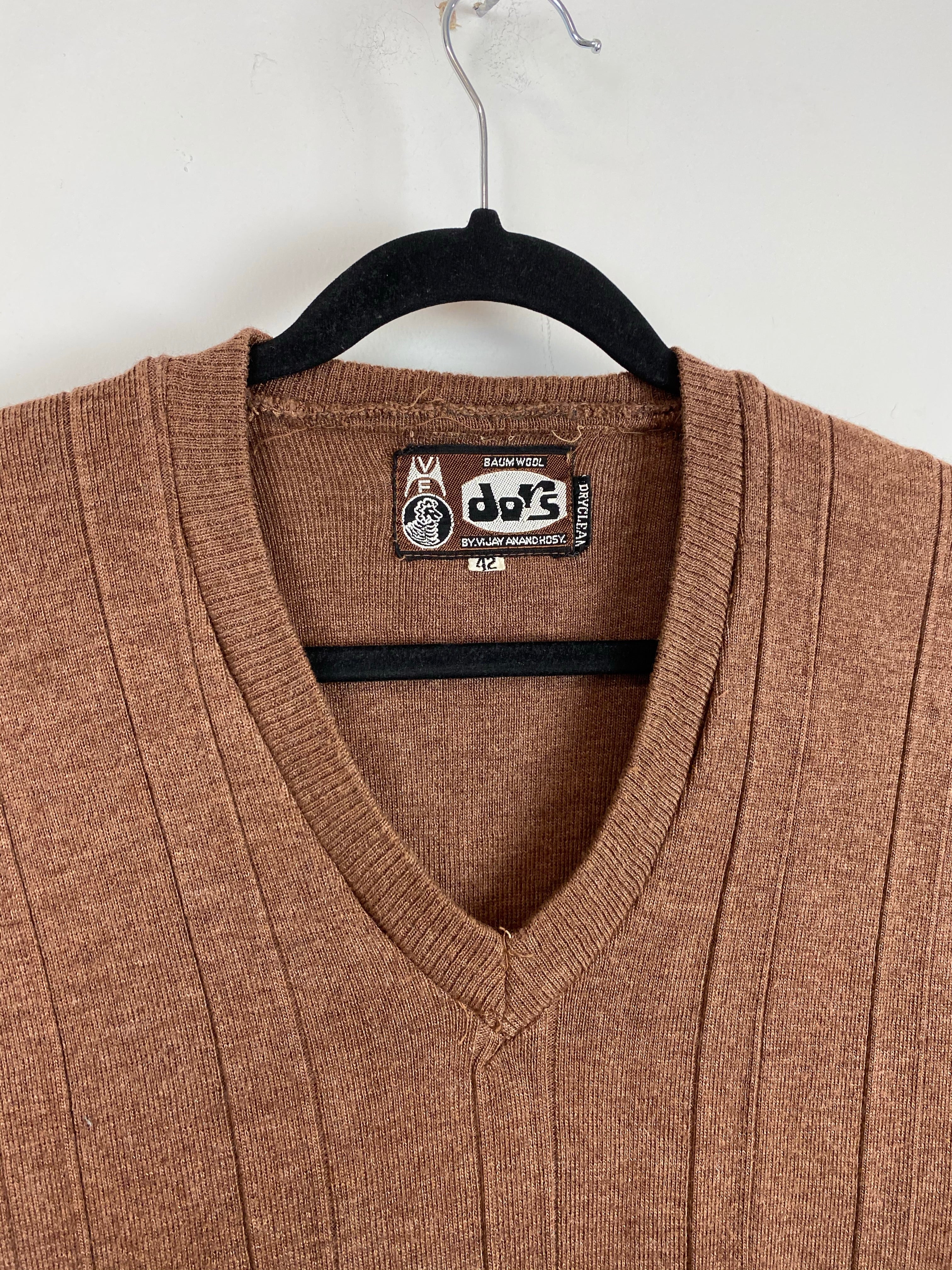 Vintage brown vest - L