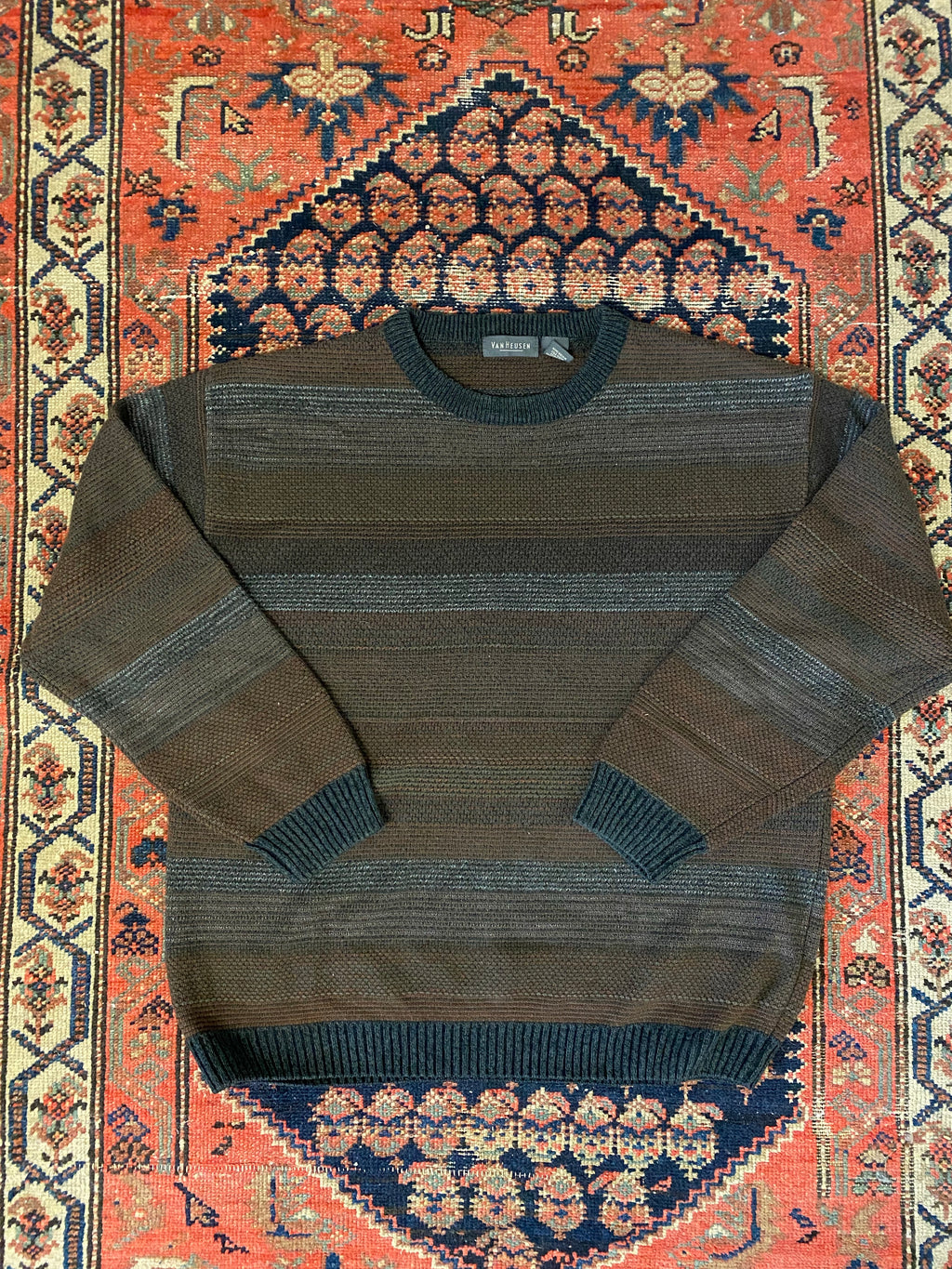 Vintage Brown Knit Sweater - L