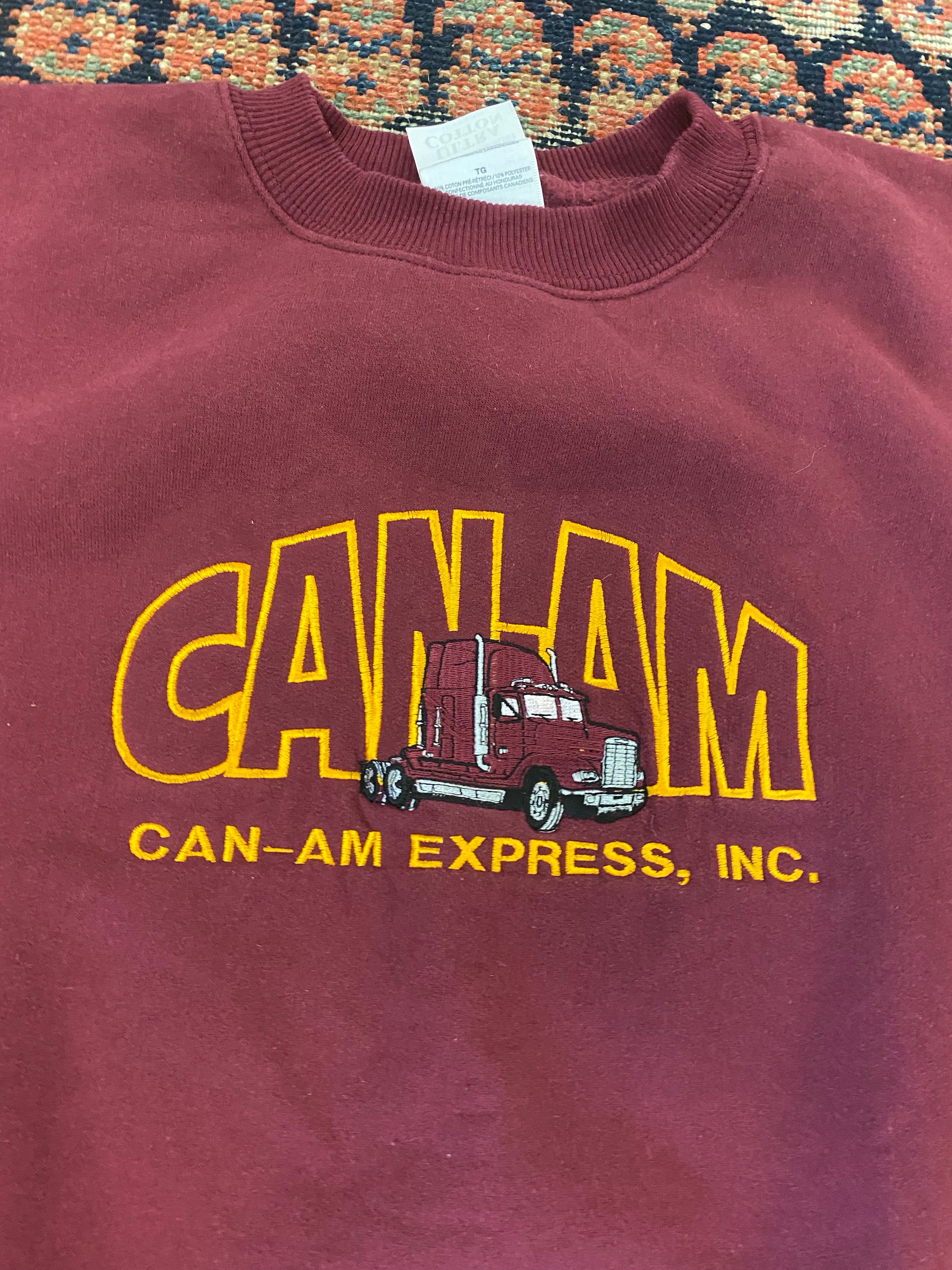90s Embroidered Can-am Trucks Crewneck - L