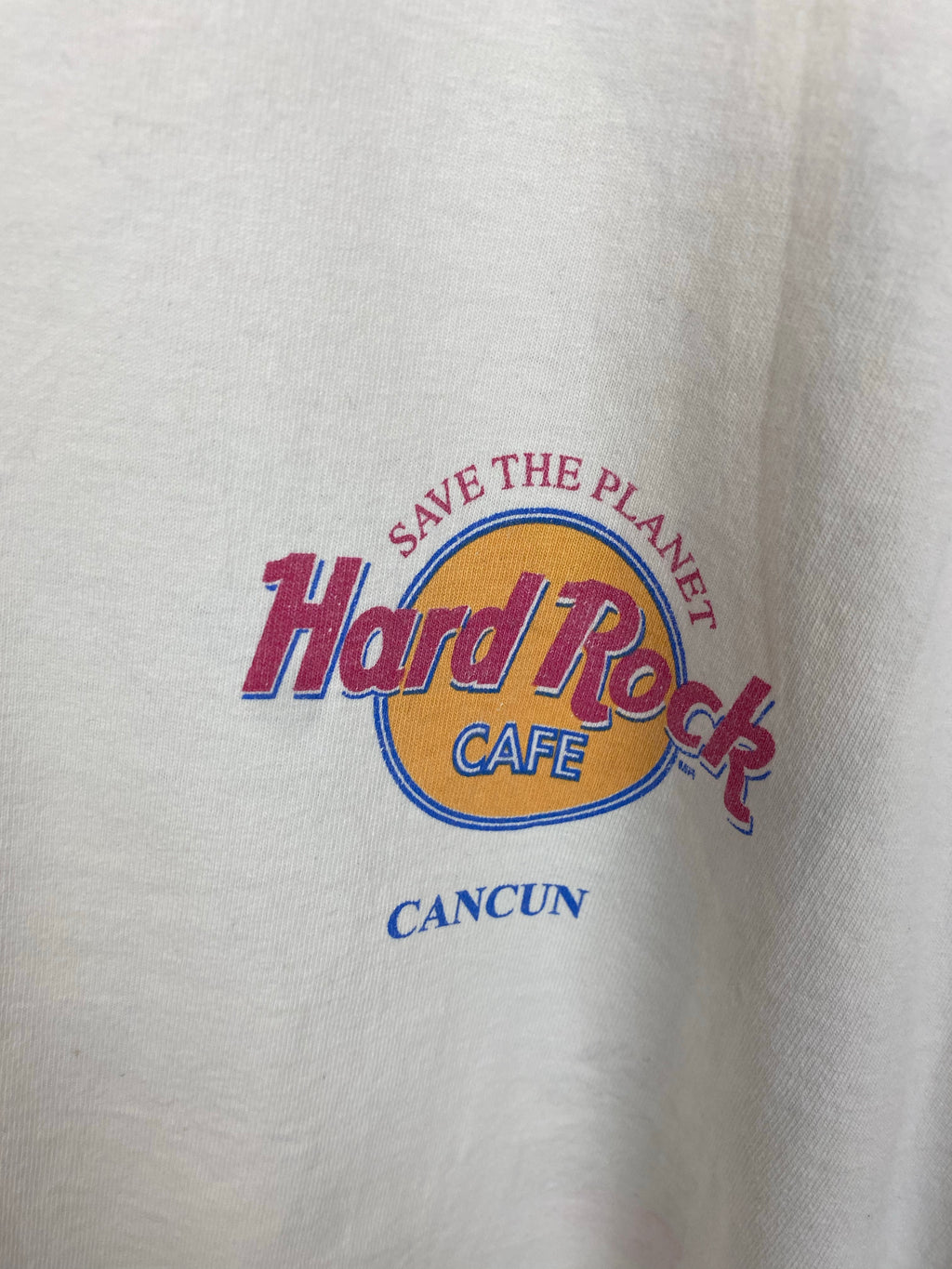 Front and back HardRock Cancun t shirt