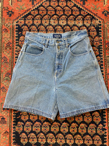 Vintage High Waisted Carpenter Denim Shorts - 30IN/W
