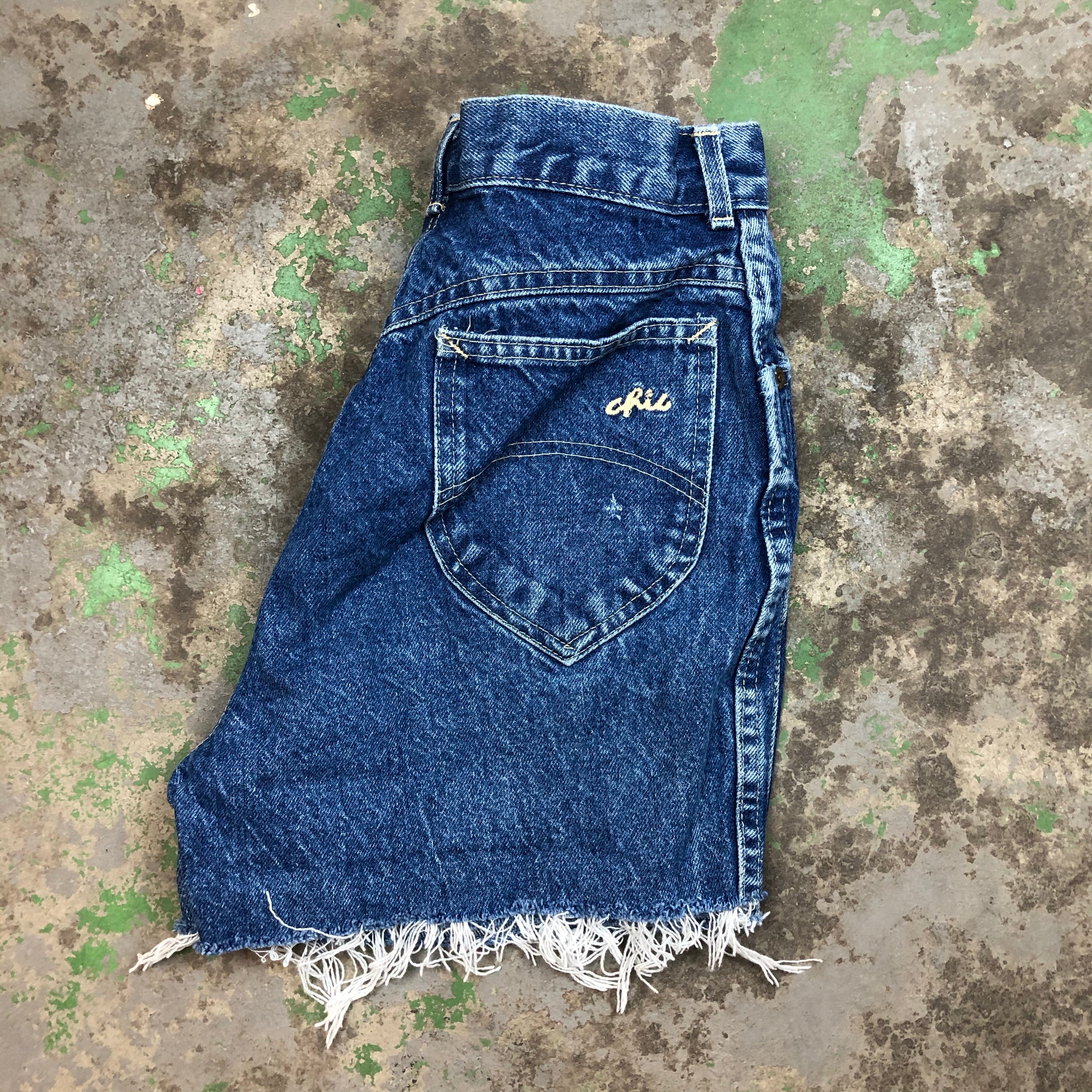 Vintage chic denim shorts