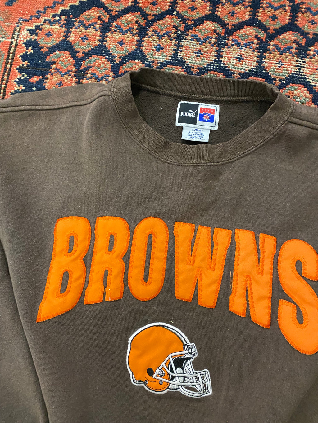 Vintage Faded Cleveland Browns Crewneck - M